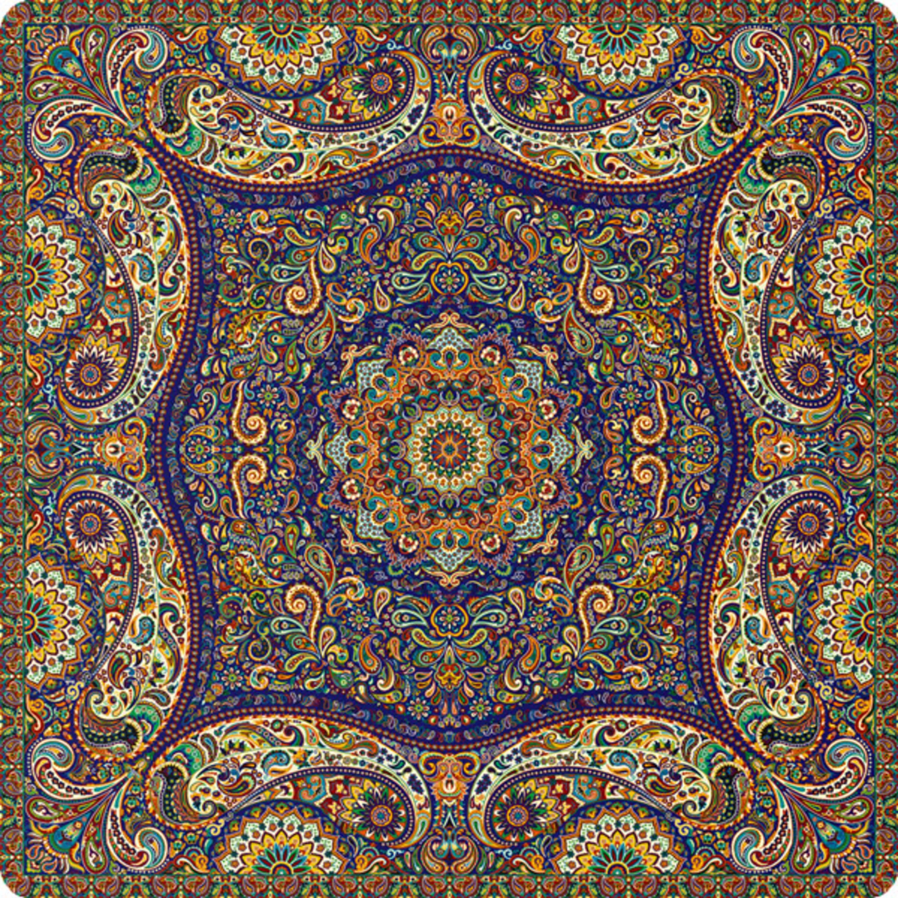 رومیزی مربع ترمه طرح پدیده کد 871 Panel square desktop رومیزی مربع ترمه طرح پدیده کد 871 Panel square desktop