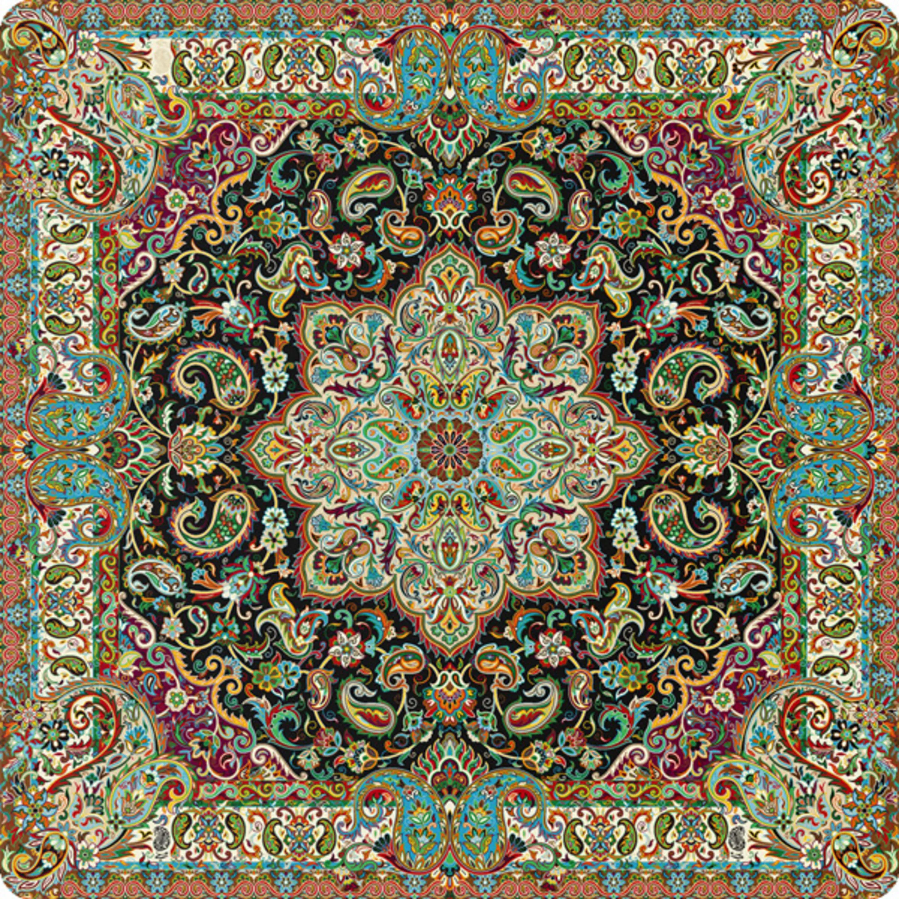 رومیزی مربع ترمه طرح پانیذ کد 1271 Panel square desktop رومیزی مربع ترمه طرح پانیذ کد 1271 Panel square desktop