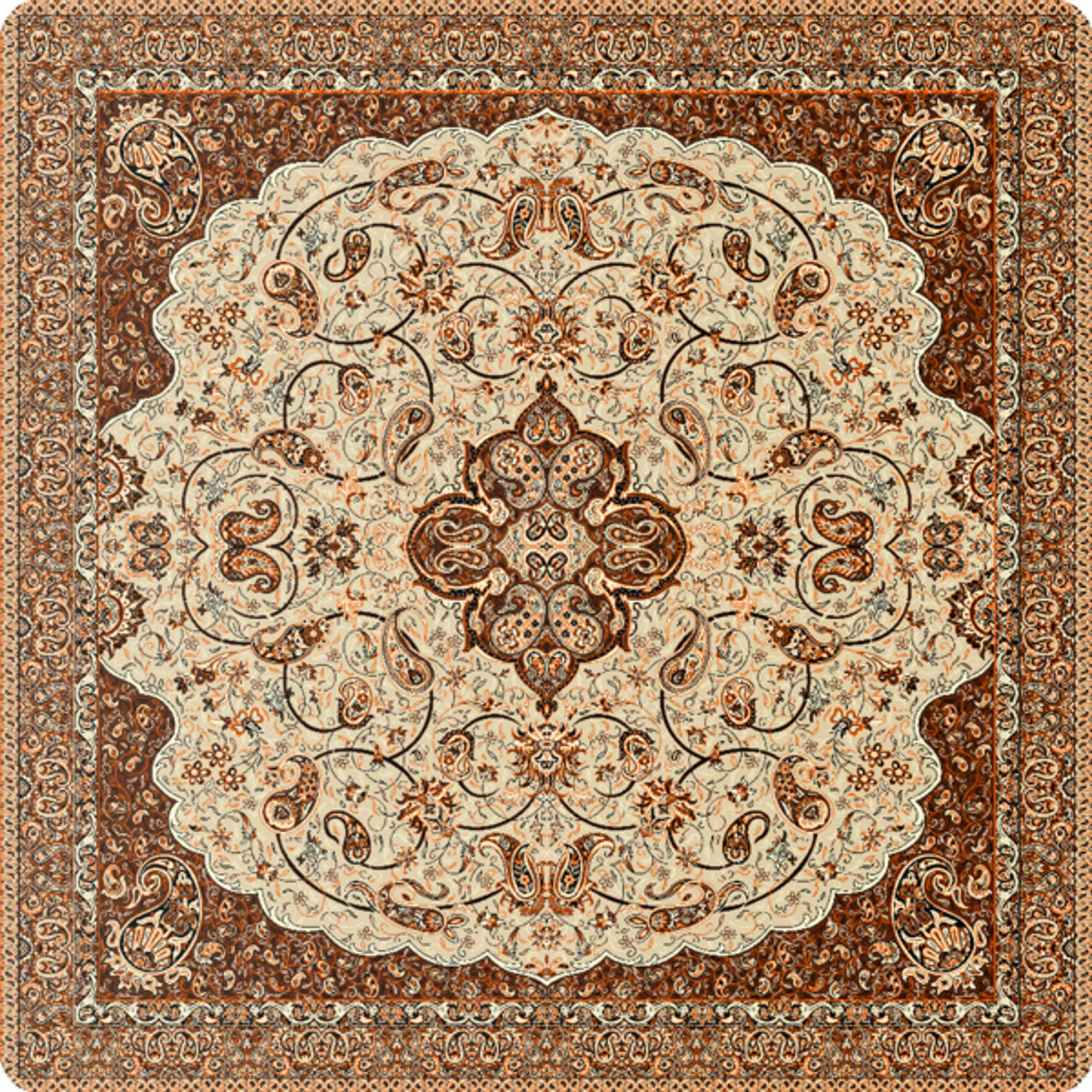 رومیزی مربع ترمه طرح شاه عباسی کد 688 Panel square desktop رومیزی مربع ترمه طرح شاه عباسی کد 688 Panel square desktop