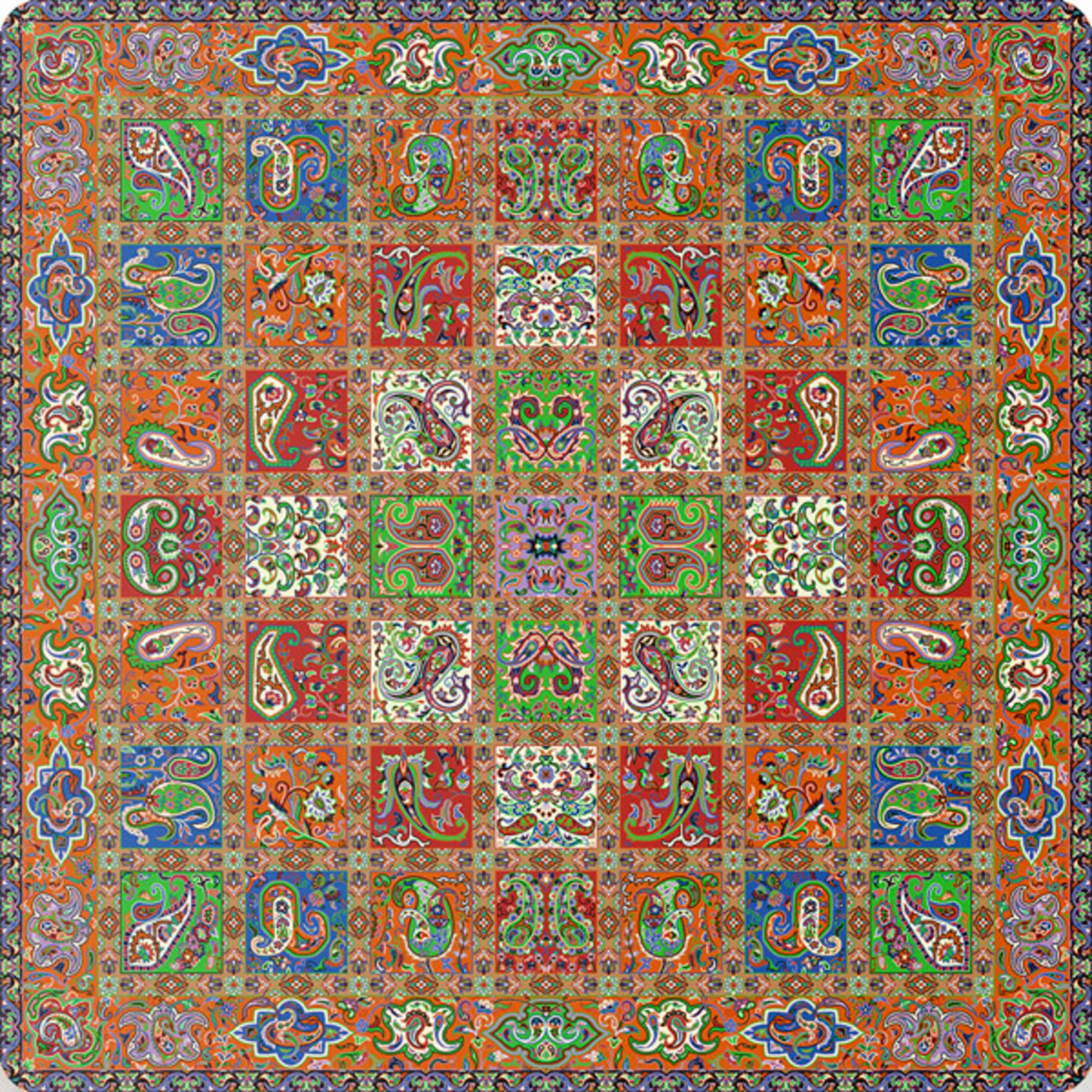 رومیزی مربع ترمه طرح امپراطور کد 1006 Panel square desktop رومیزی مربع ترمه طرح امپراطور کد 1006 Panel square desktop