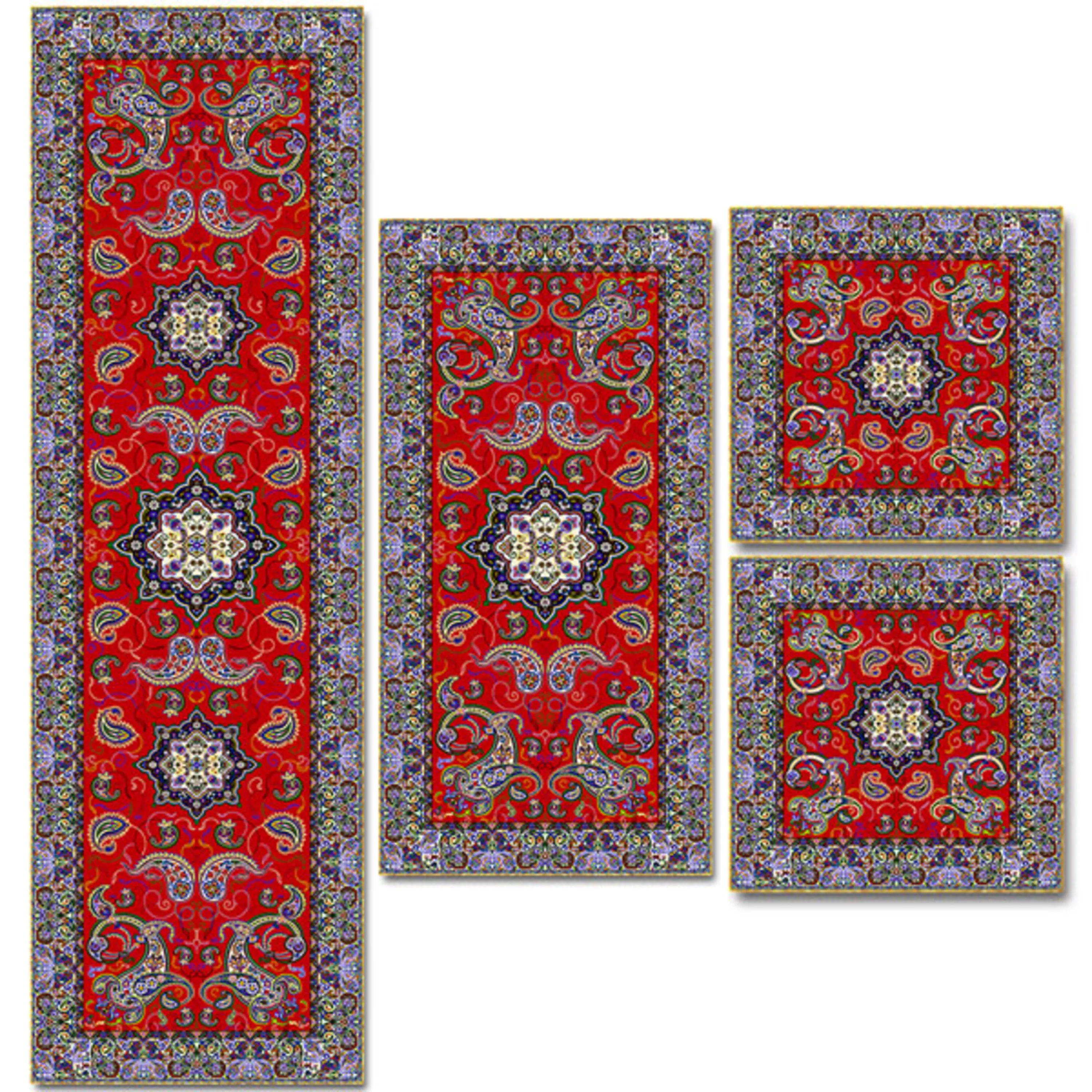 سرویس کامل رومیزی طرح شاهکار کد 901 سرویس کامل رومیزی طرح شاهکار کد 901