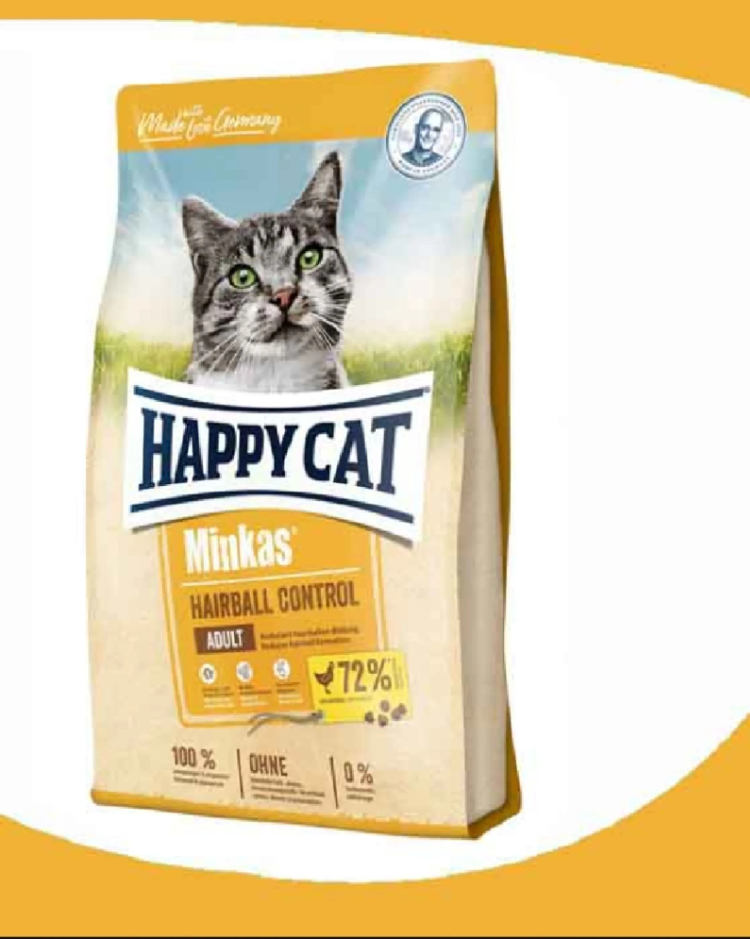 غذای گربه هپی کت minkas hairball control وزن 4 کیلوگرم 