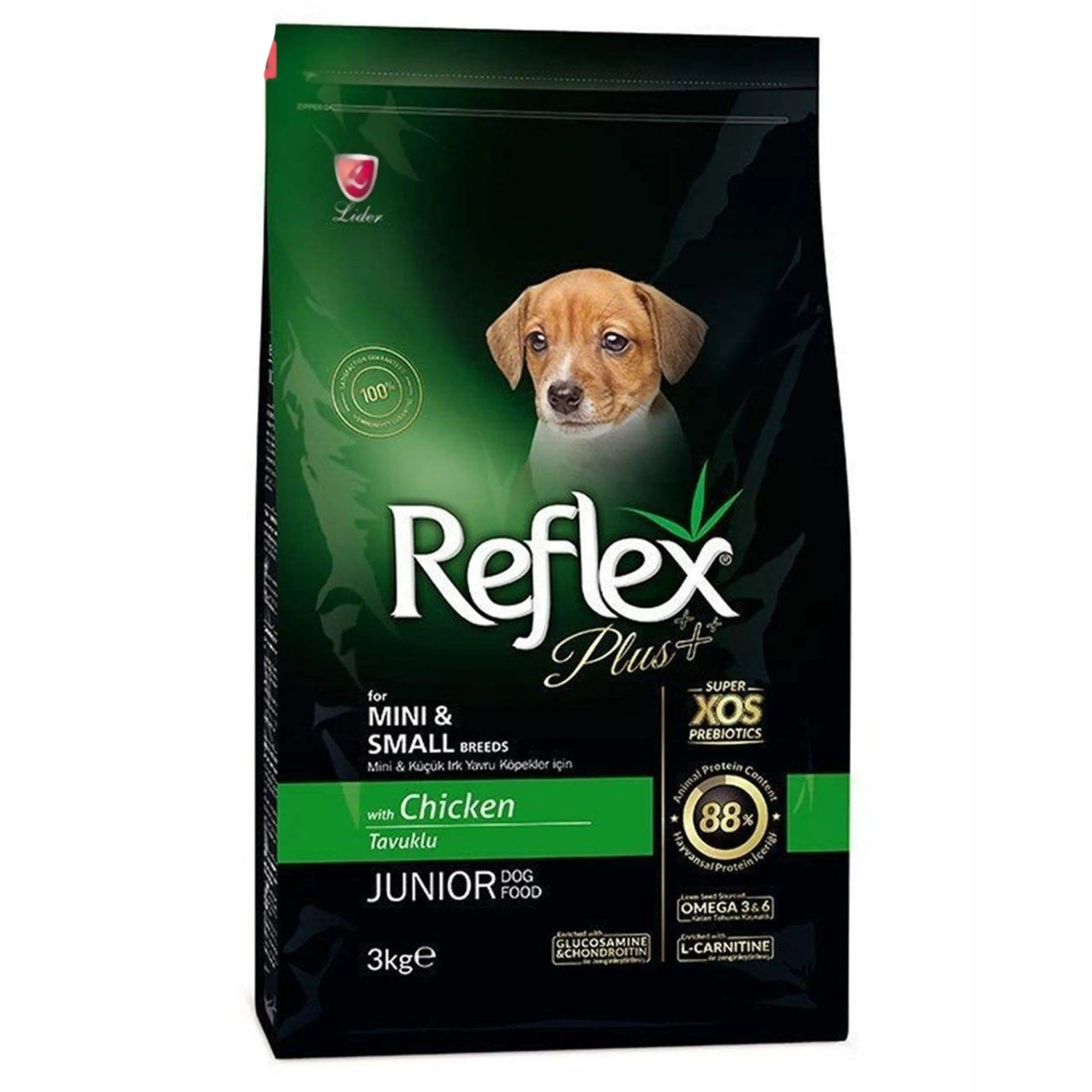 غذای سگ خشک رفلکس  3کیلویی adult chicken