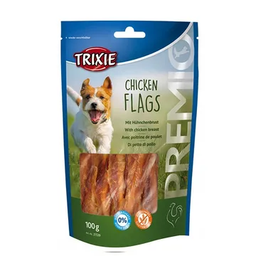  غذای تشویقی سگ تریکسی CHICKEN FLAGS وزن 100 گرم 