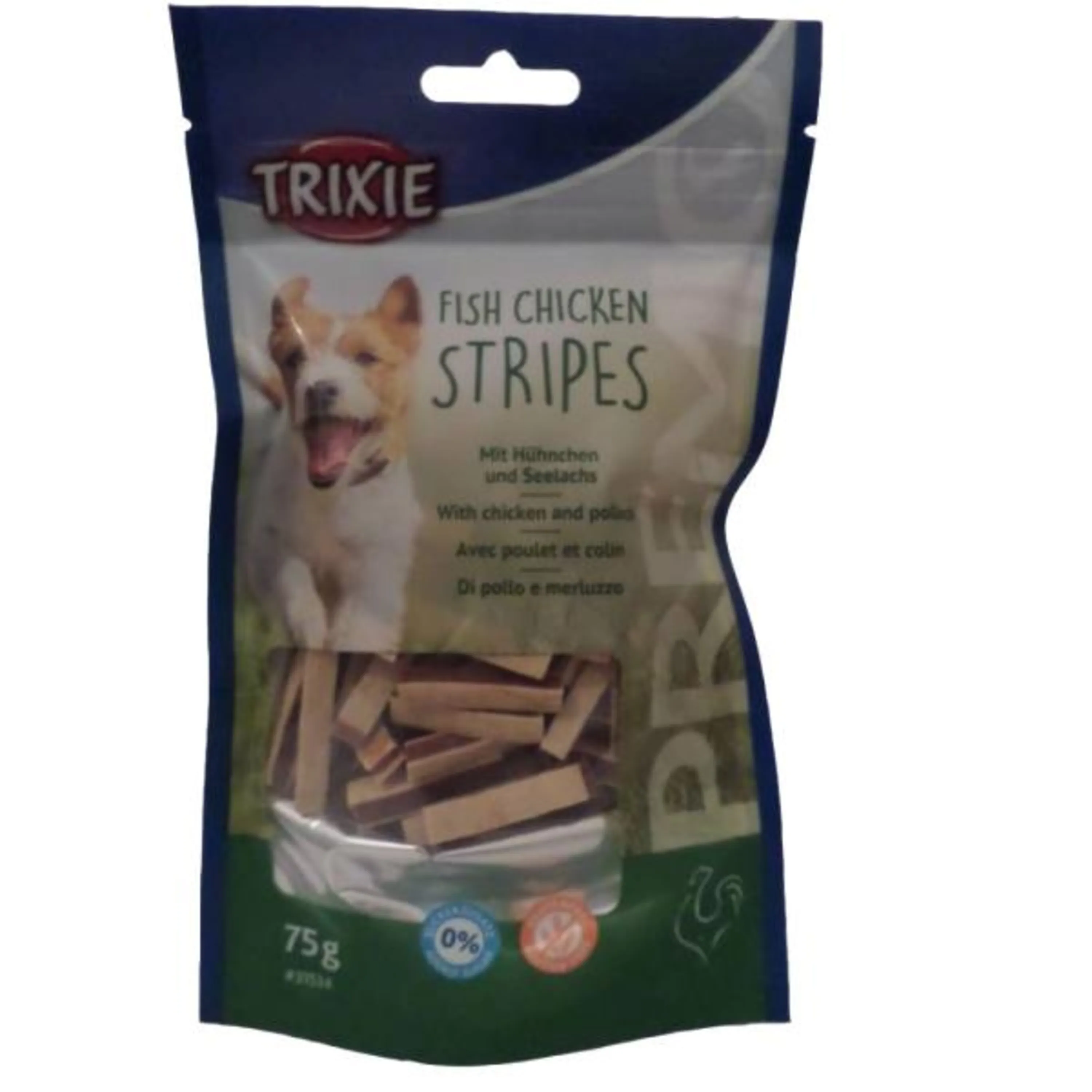 تشویقی سگ تریکسی FISH CHICKEN WHEELS وزن 75 گرم تشویقی سگ تریکسی FISH CHICKEN WHEELS وزن 75 گرم