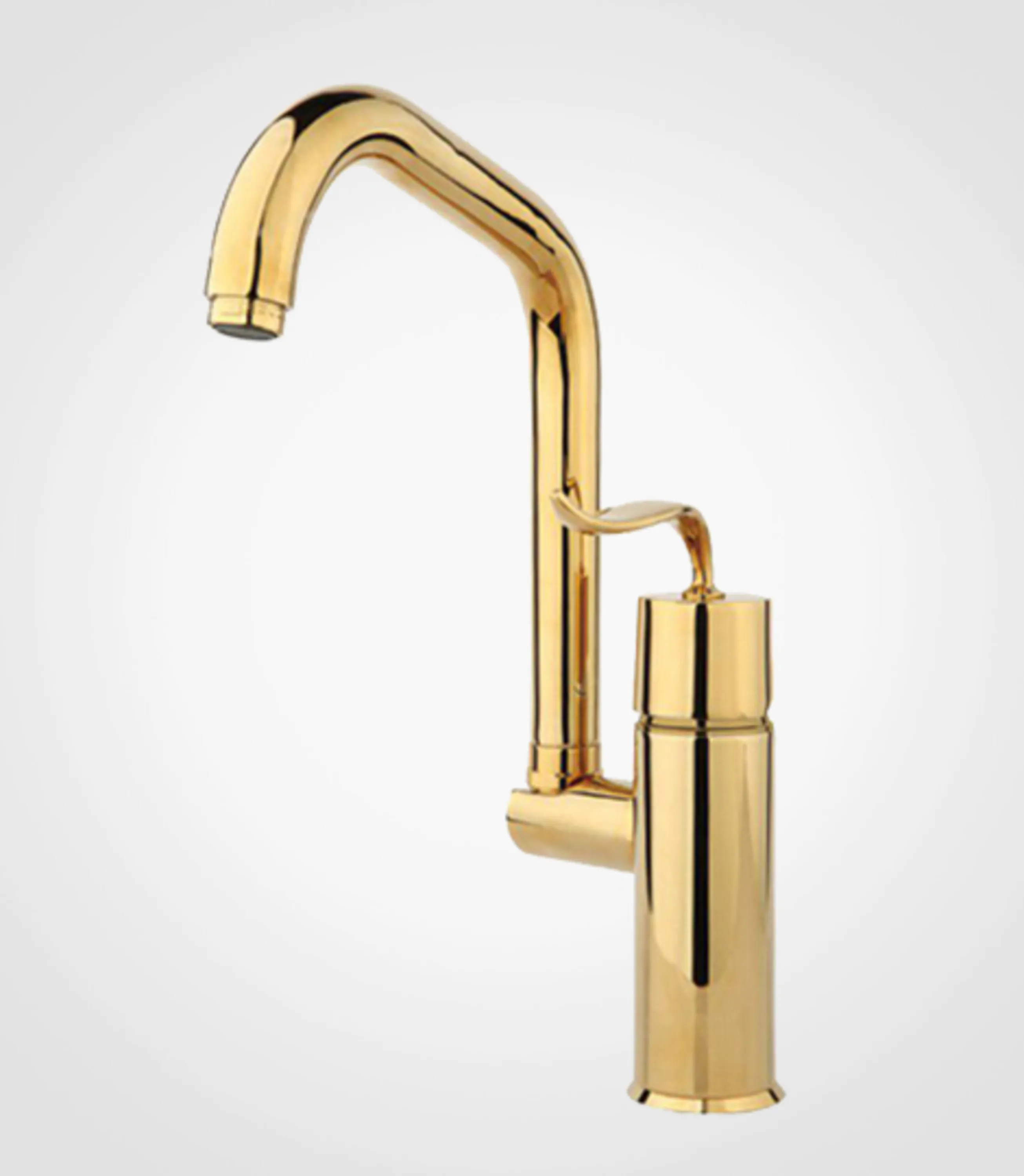 شیرسینک‏ اهرمی ‏پالادیوم‏ ‏طلایی‏ راسان