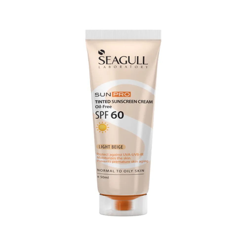 کرم ضد آفتاب رنگی Seagull SPF 60