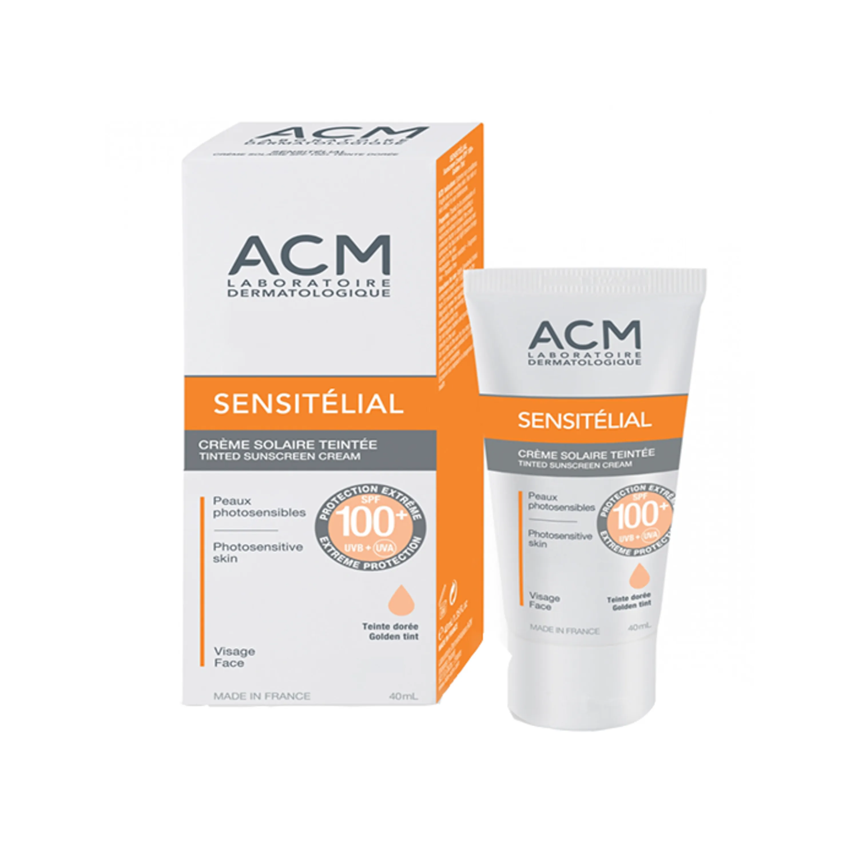 کرم ضد آفتاب رنگی سن سی تلیال گلدن ACM SPF 100 کرم ضد آفتاب رنگی سن سی تلیال گلدن ACM SPF 100