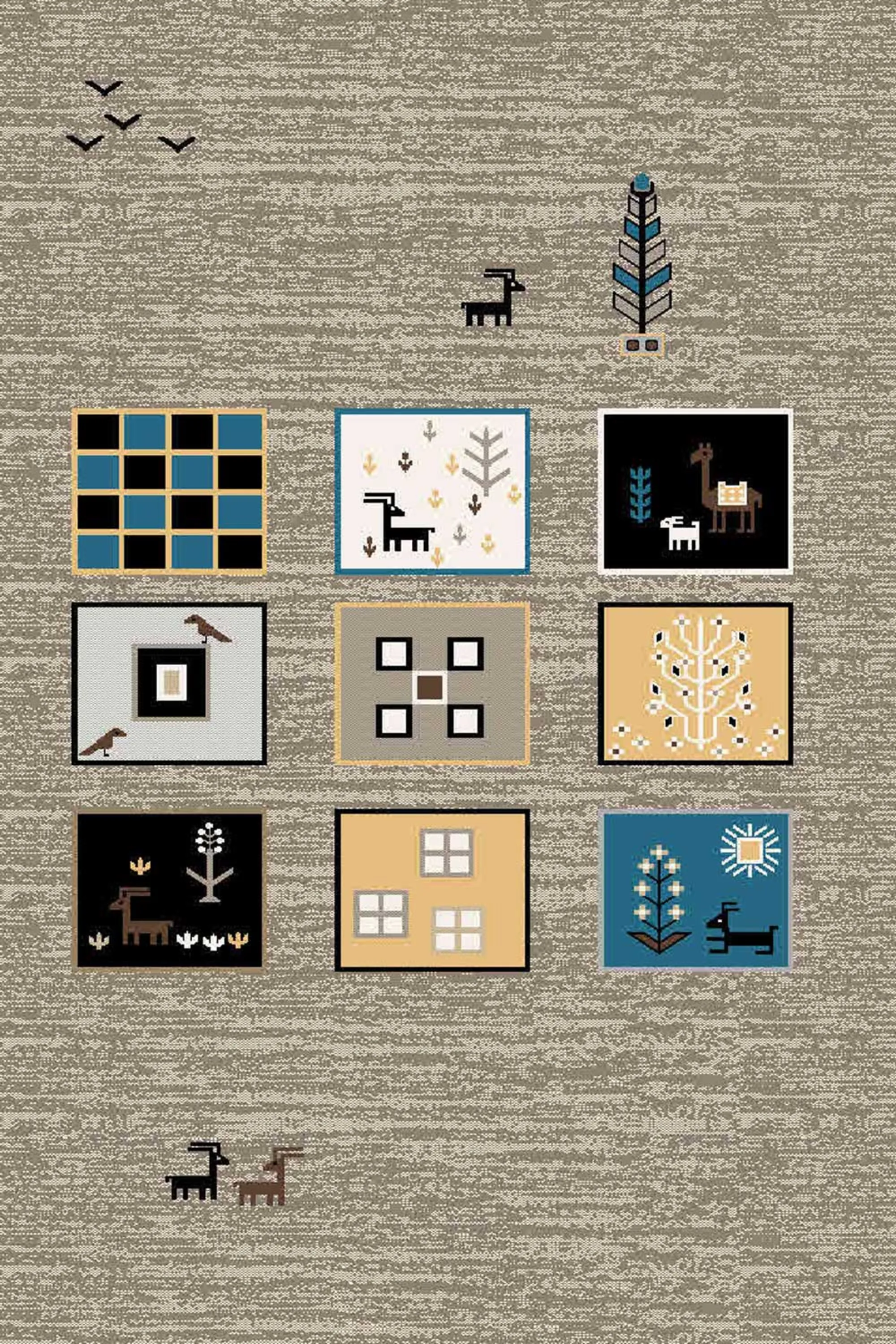 فرش طرح 4067 شکلاتی کلکسیون ویژن فرش طرح 4067 شکلاتی کلکسیون ویژن