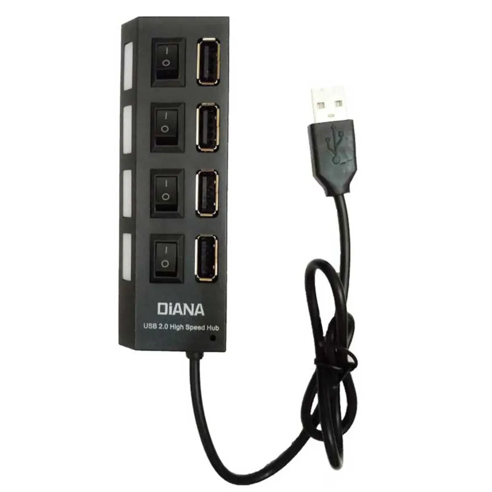 هاب 4Port USB2.0 کلید دار