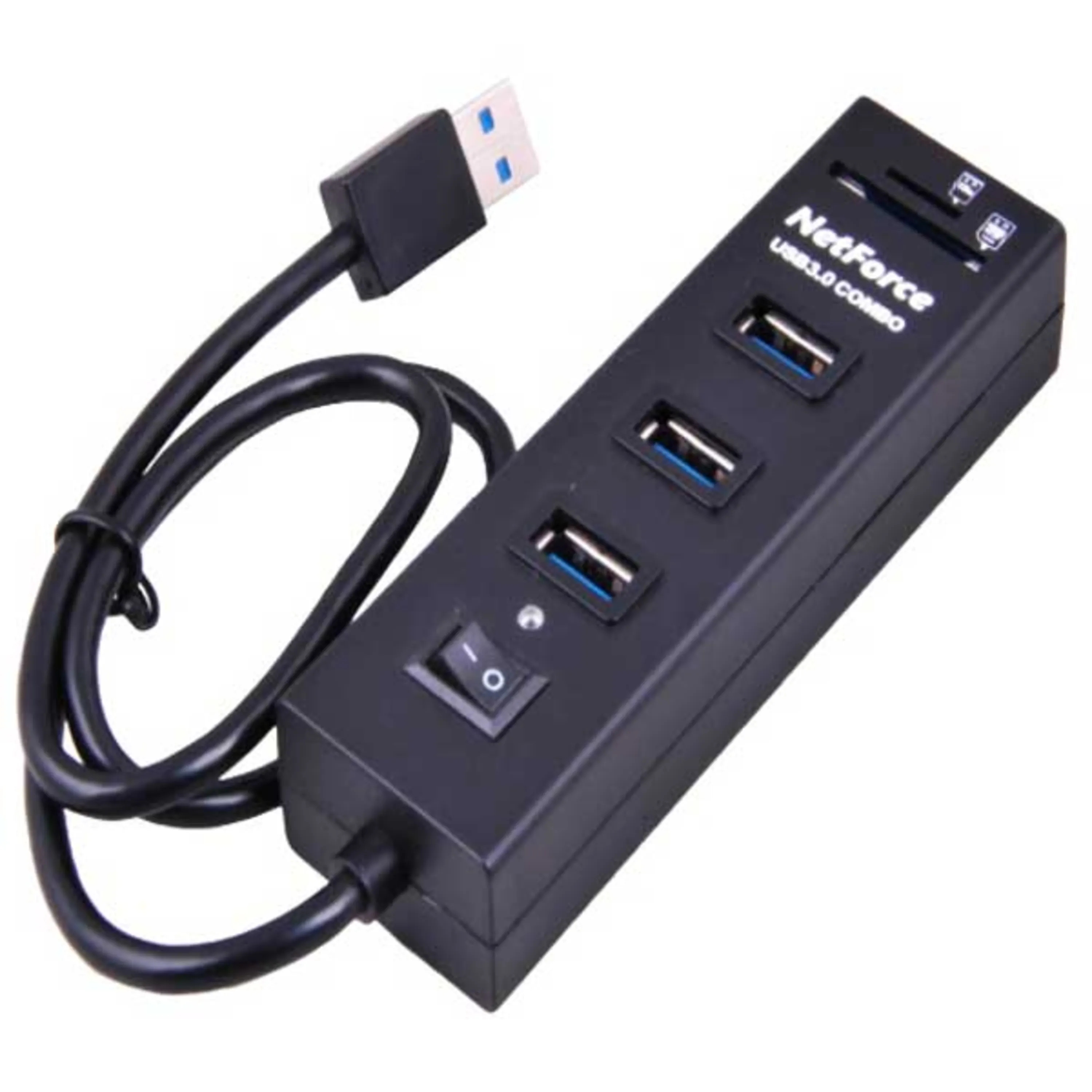 هاب و رم ریدر Netforce 353 USB3.0 3Port هاب و رم ریدر Netforce 353 USB3.0 3Port