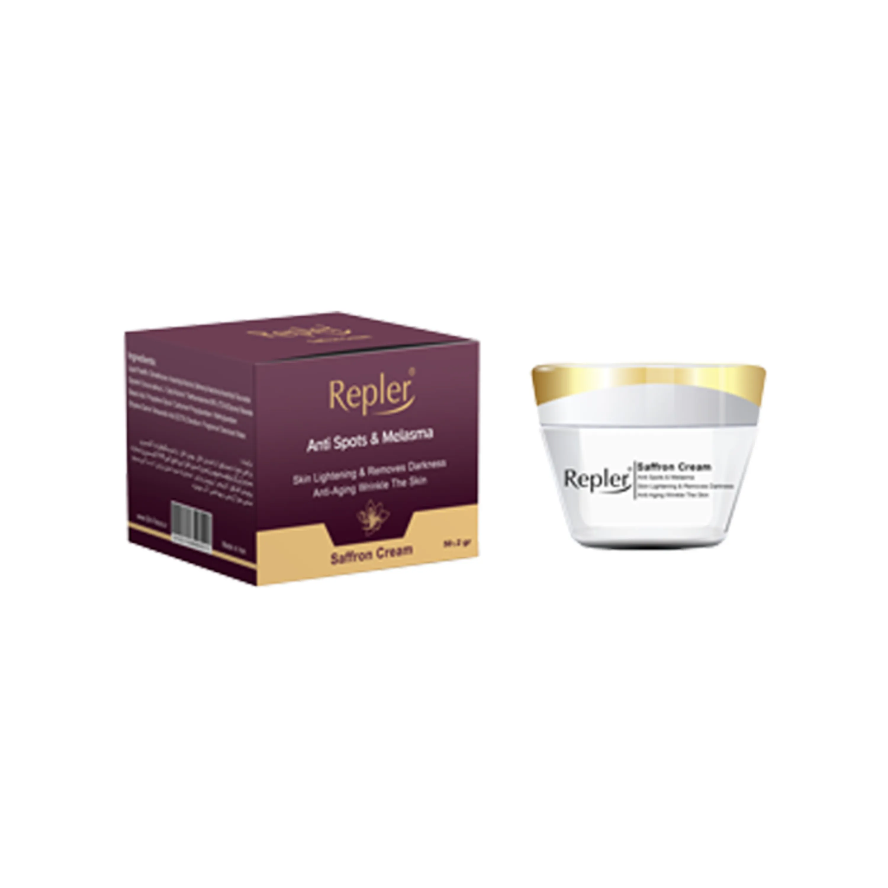 کرم ضد لک قوی و ملاسما زعفران Repler کرم ضد لک قوی و ملاسما زعفران Repler