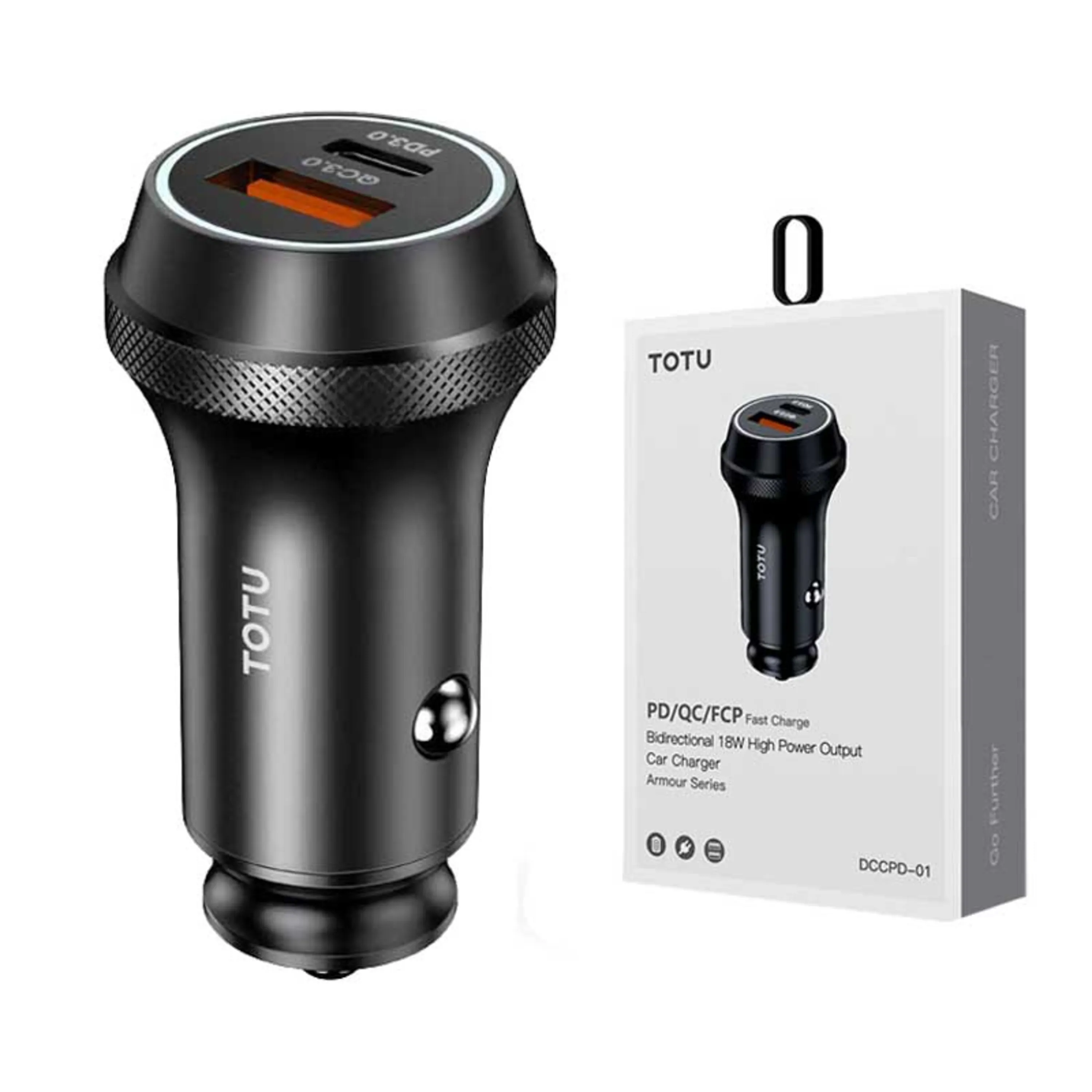 شارژر فندکی فست شارژ Totu DCCPD-01 PD / QC / FCP شارژر فندکی فست شارژ Totu DCCPD-01 PD / QC / FCP