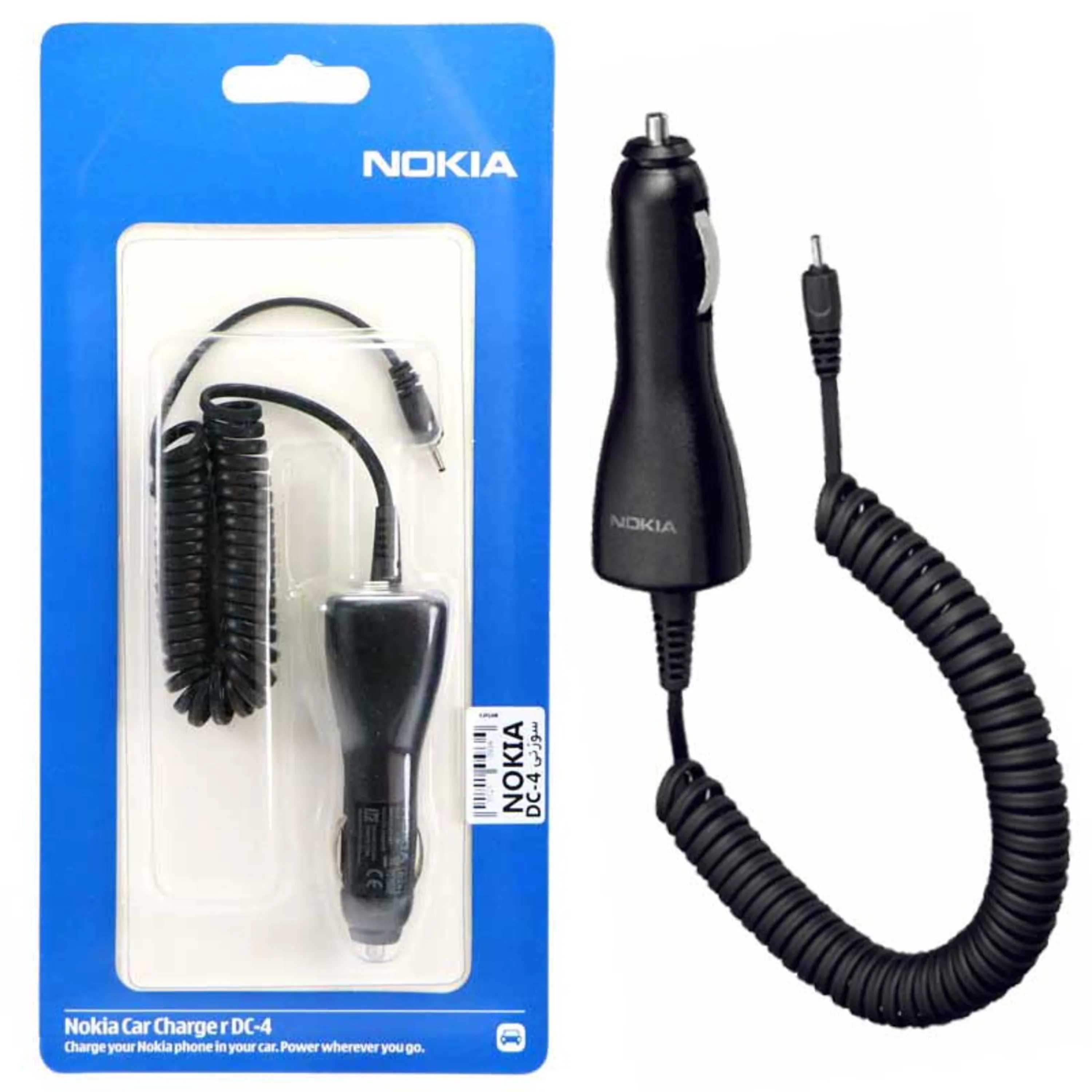 شارژر فندکی سوزنی ریز Nokia DC-4 شارژر فندکی سوزنی ریز Nokia DC-4