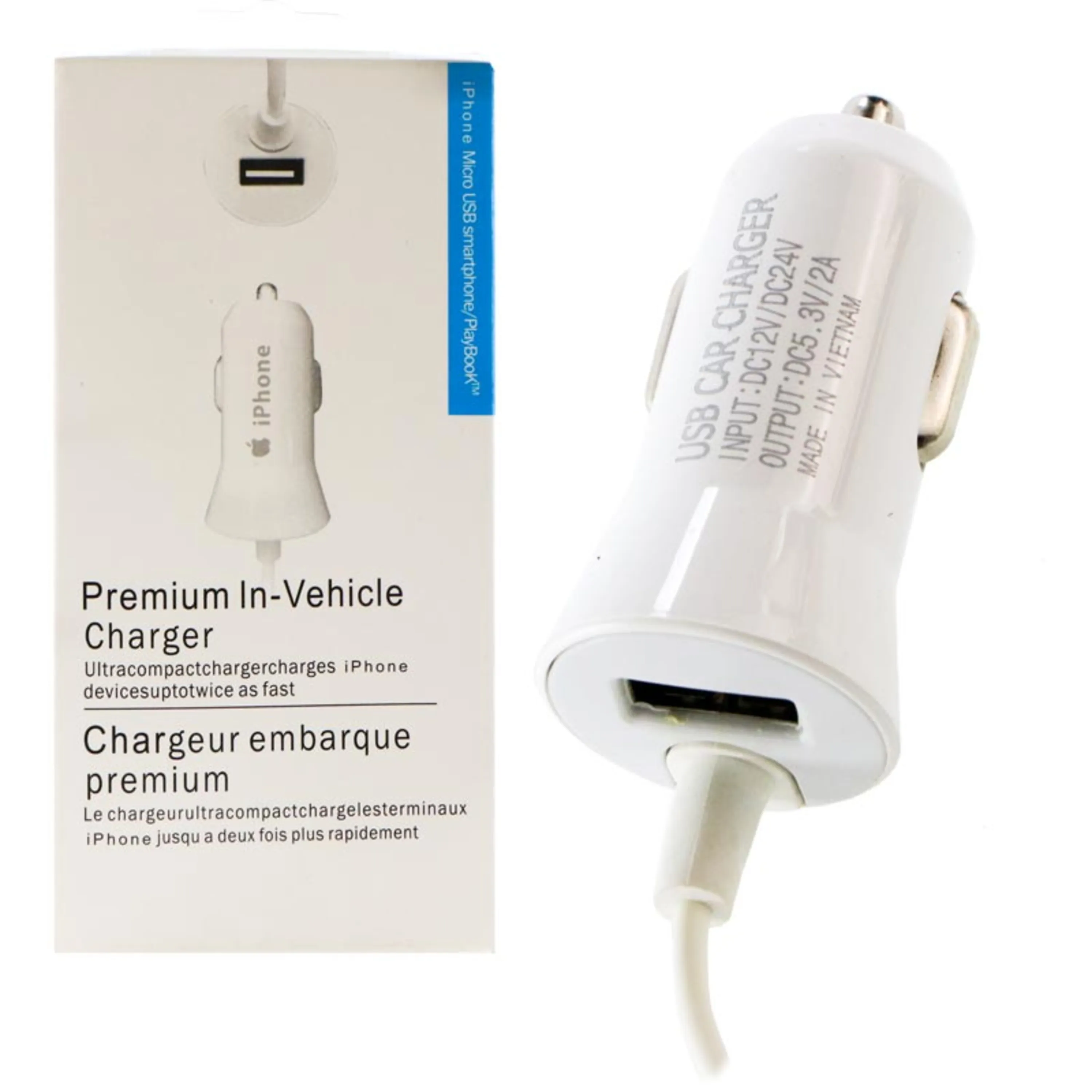 شارژر فندکی سیم وصل آیفونی