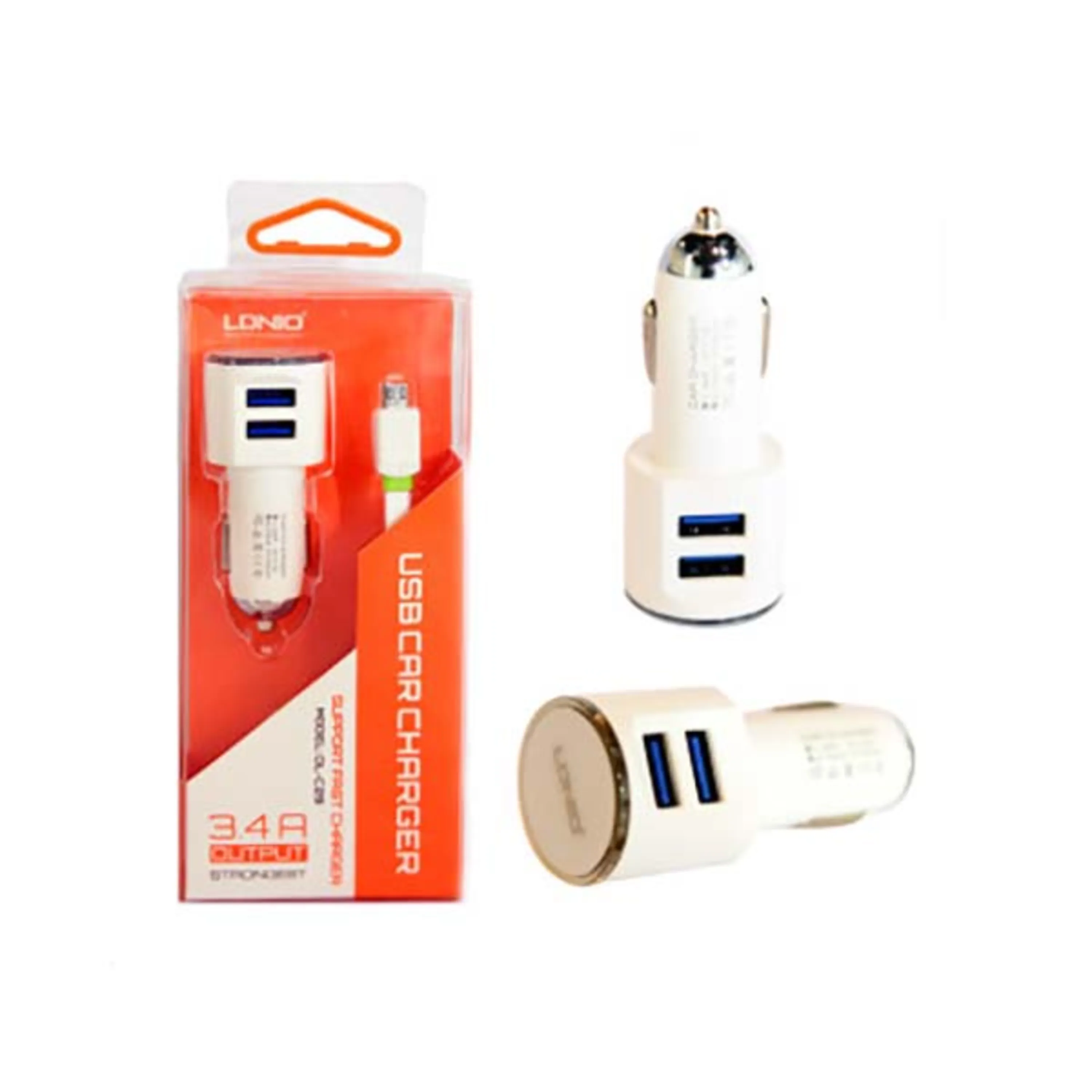 شارژر فندکی LDNIO DL-C29 HighCopy+ کابل اندروید