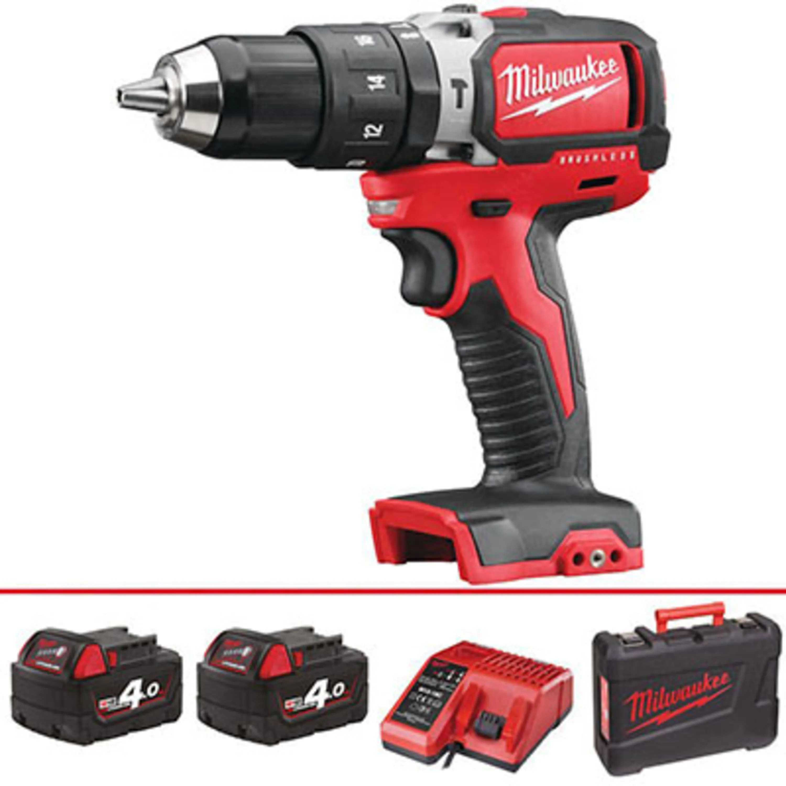 دریل شارژی M18BLPD-402C میلواکی دریل شارژی M18BLPD-402C میلواکی