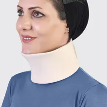 گردنبند طبی چانه دار طب و صنعتSemi Rigid Cervical Collar with Chin Support