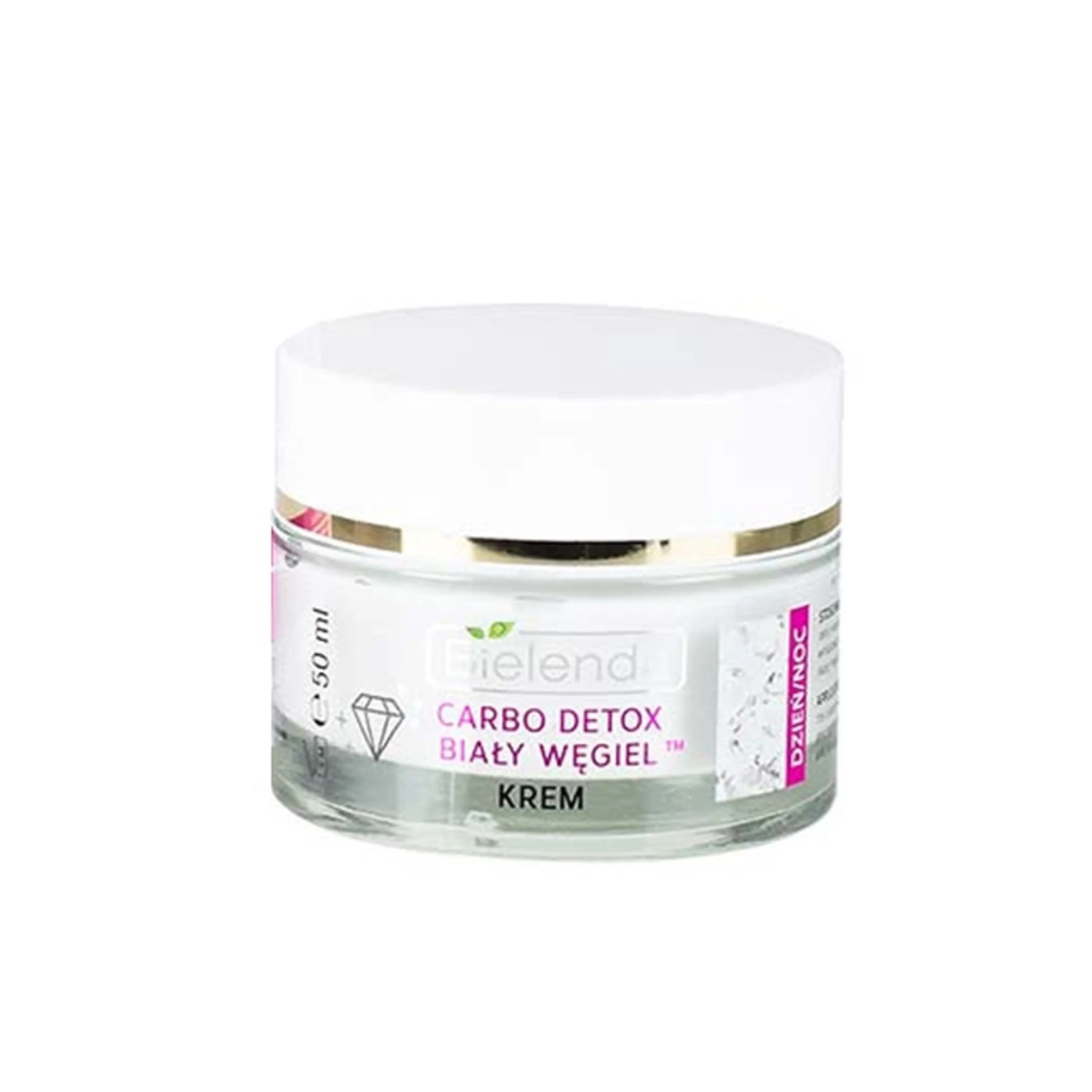 کرم مرطوب کننده و سم زدا روز و شب کربن فعال سفید Bielenda کرم مرطوب کننده و سم زدا روز و شب کربن فعال سفید Bielenda