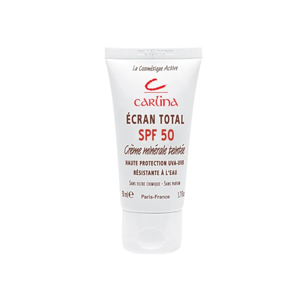 کرم ضد آفتاب مینرال رنگی Carlina SPF 50