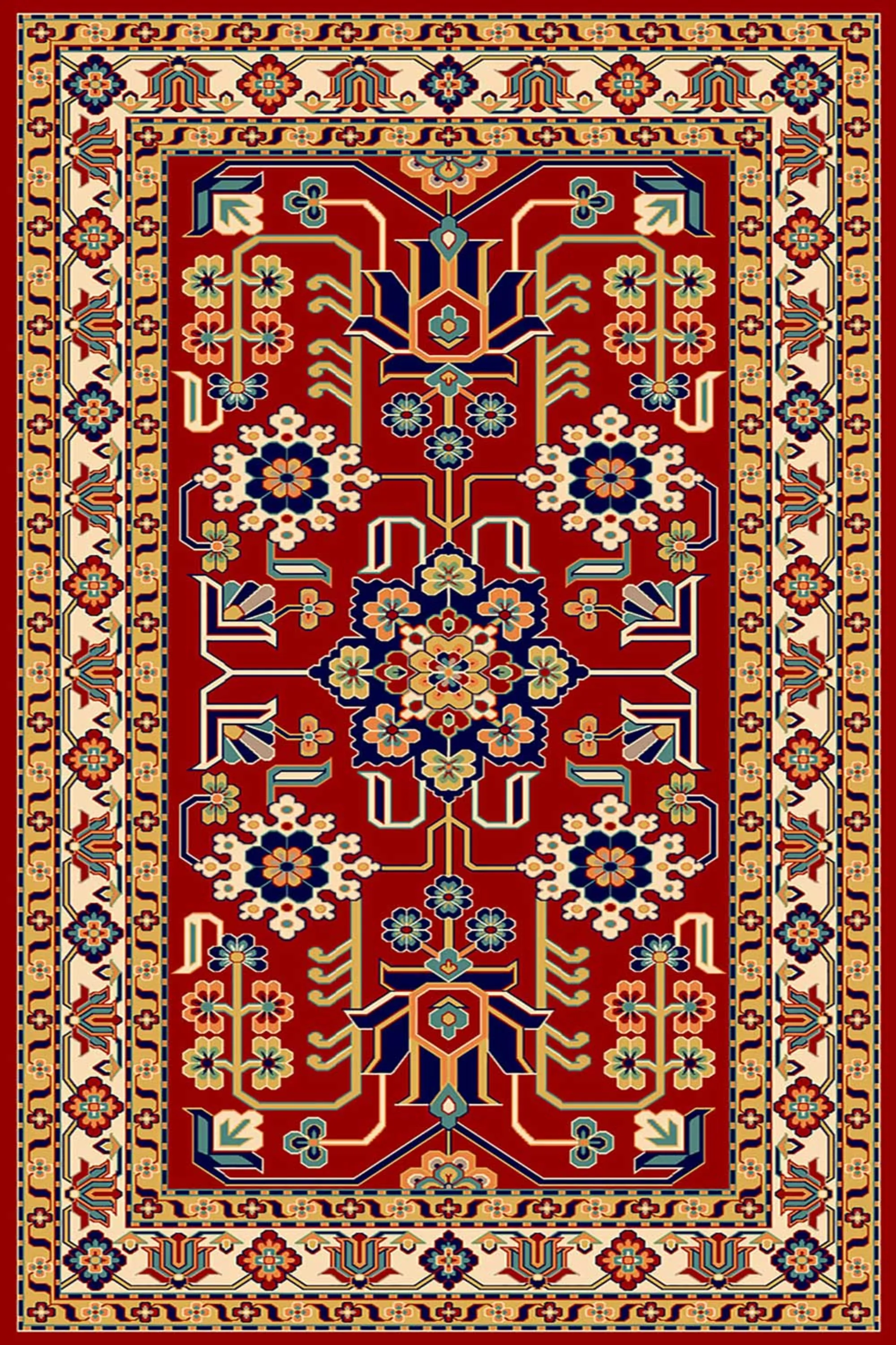 فرش ساوین طرح مهربان2 لاکی کلکسیون شاهسون