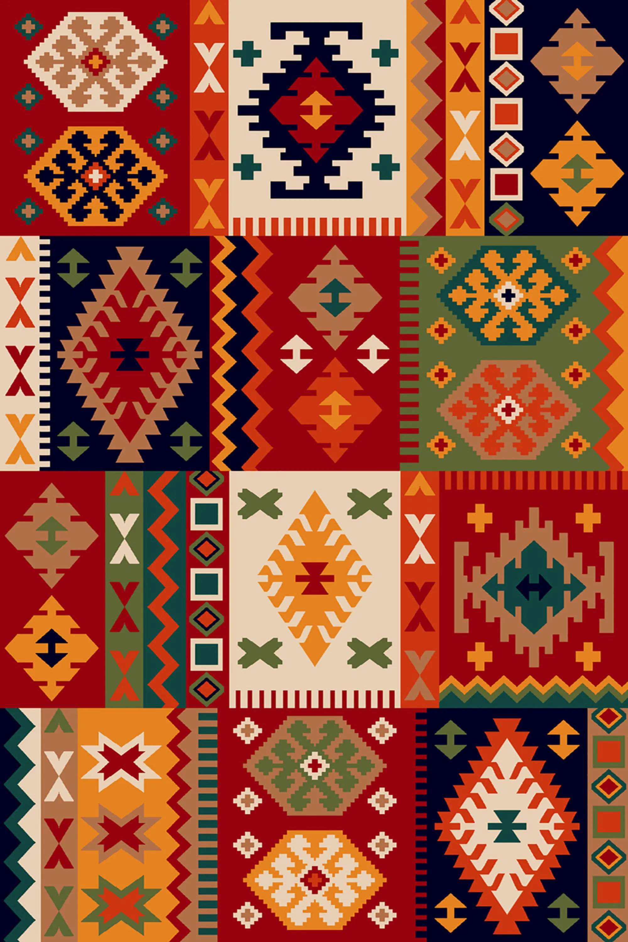 فرش  ساوین طرح کوکب لاکی کلکسیون گلستان