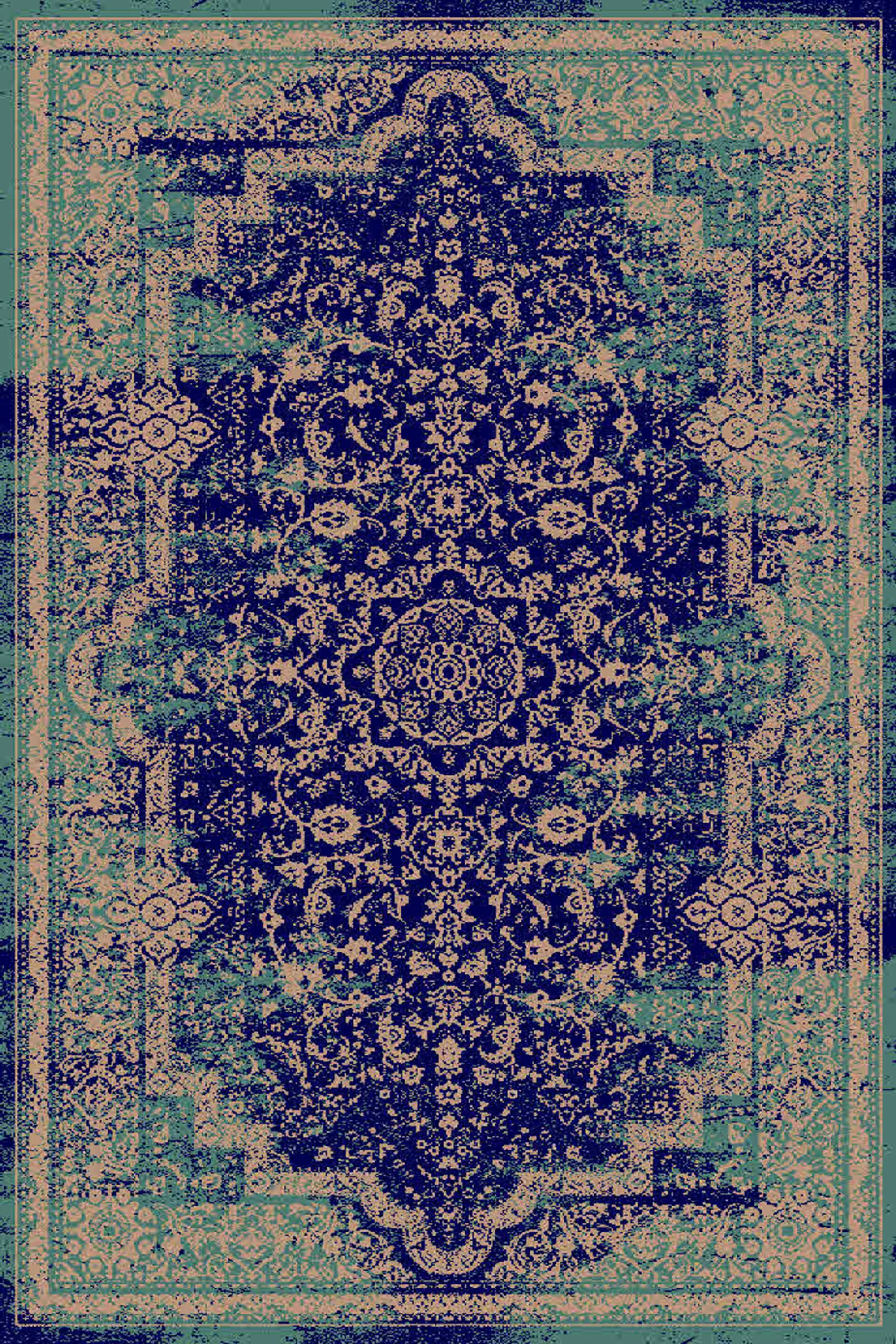 فرش  ساوین طرح 7217 سرمه ای کلکسیون شاهسون