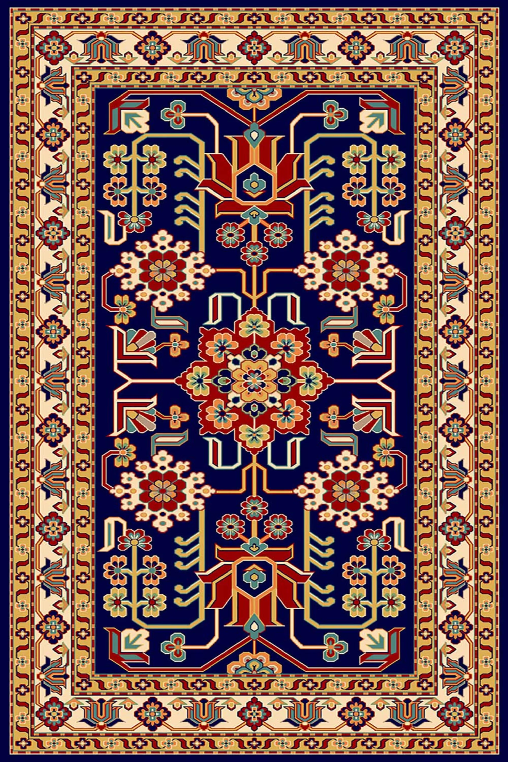 فرش ساوین طرح مهربان2 سرمه ای کلکسیون شاهسون فرش ساوین طرح مهربان2 سرمه ای کلکسیون شاهسون