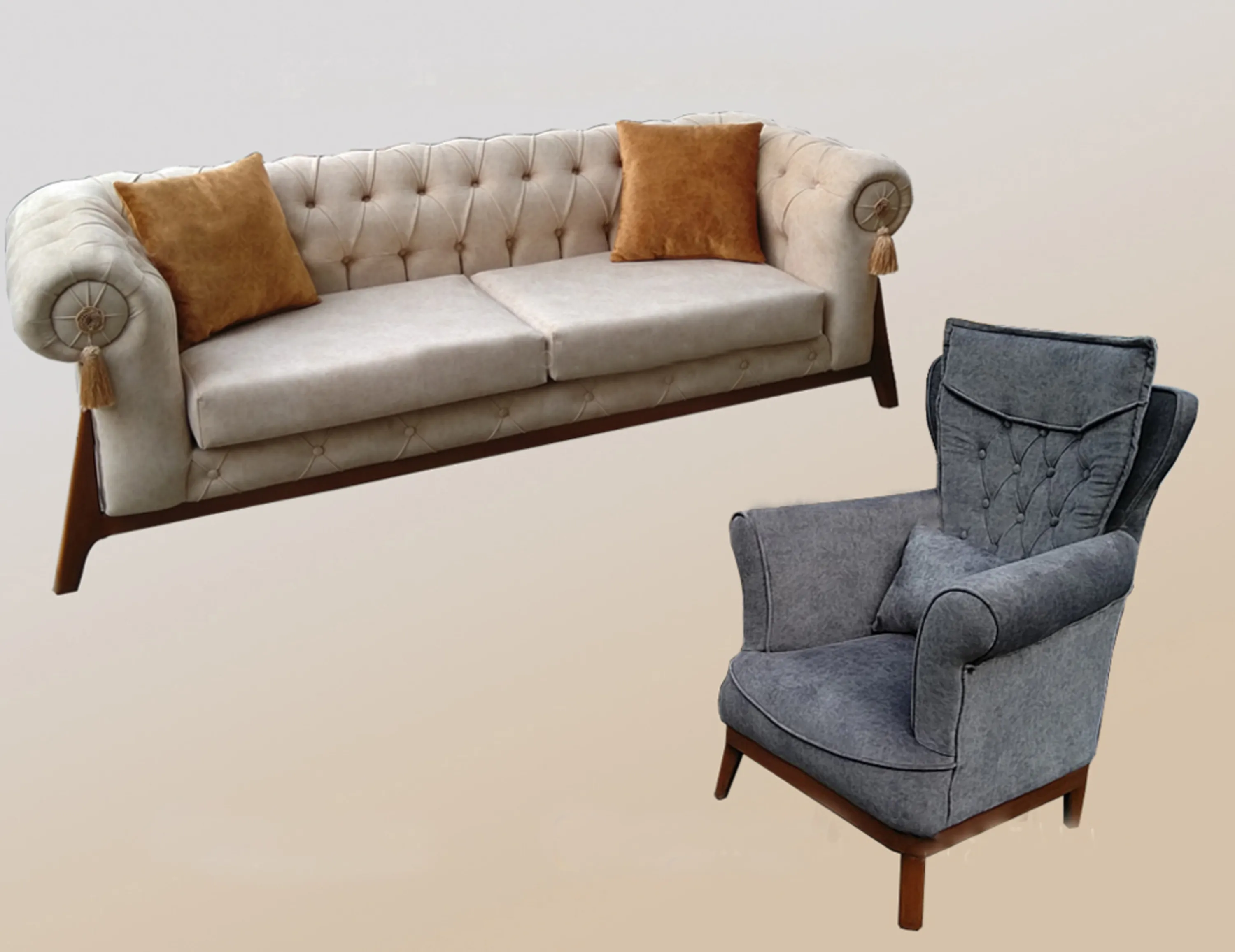 مبل راحتی چستر پروانه