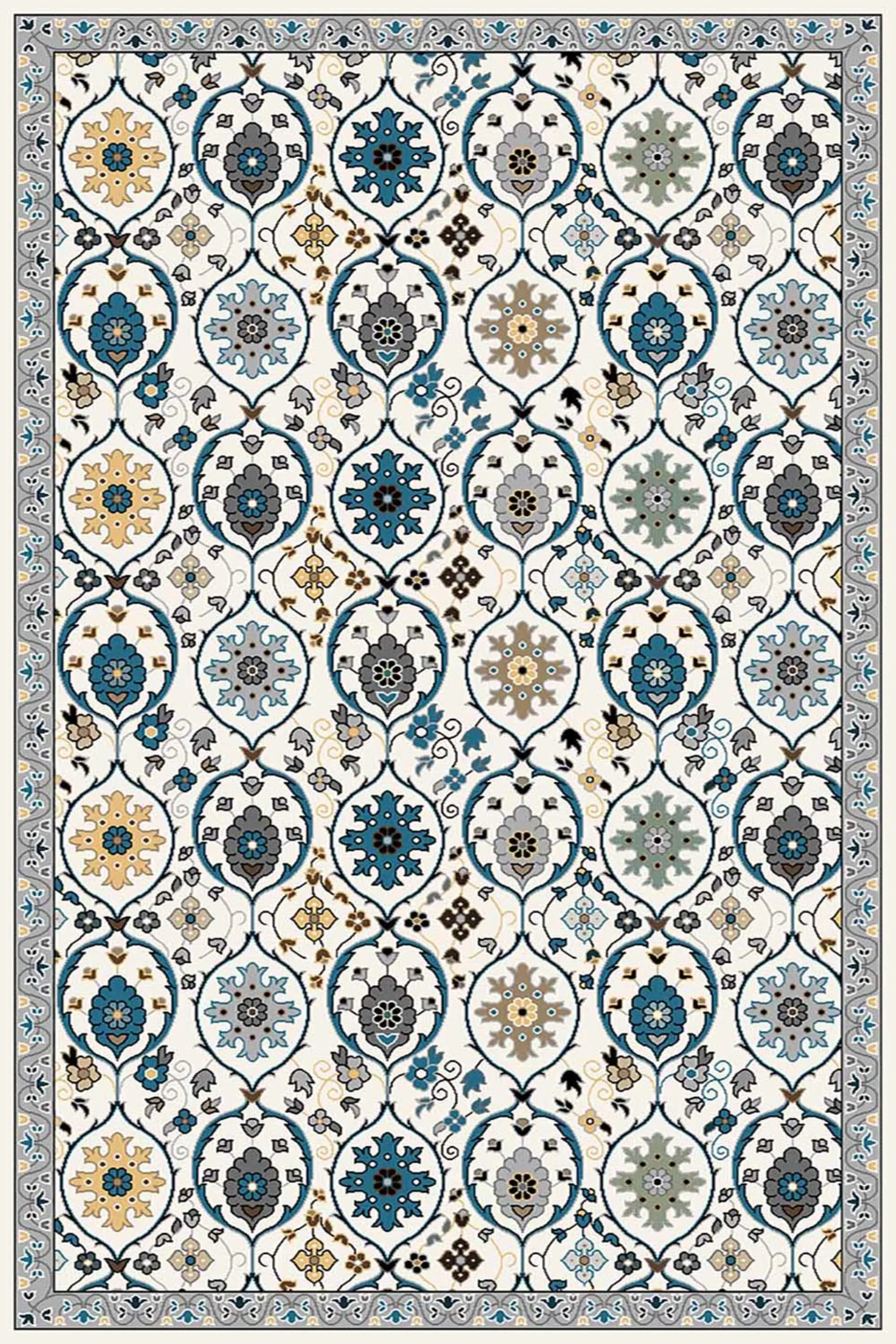 فرش طرح 4048 کرم کلکسیون ویژن