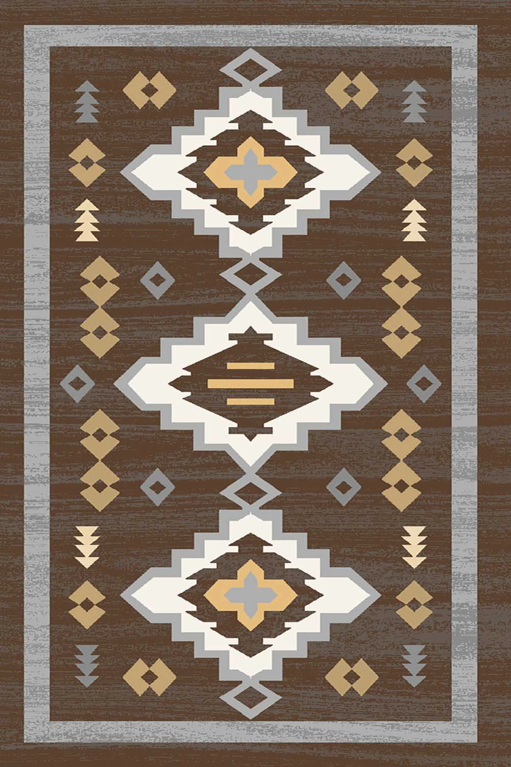 فرش طرح 4032 نسکافه ای کلکسیون ویژن