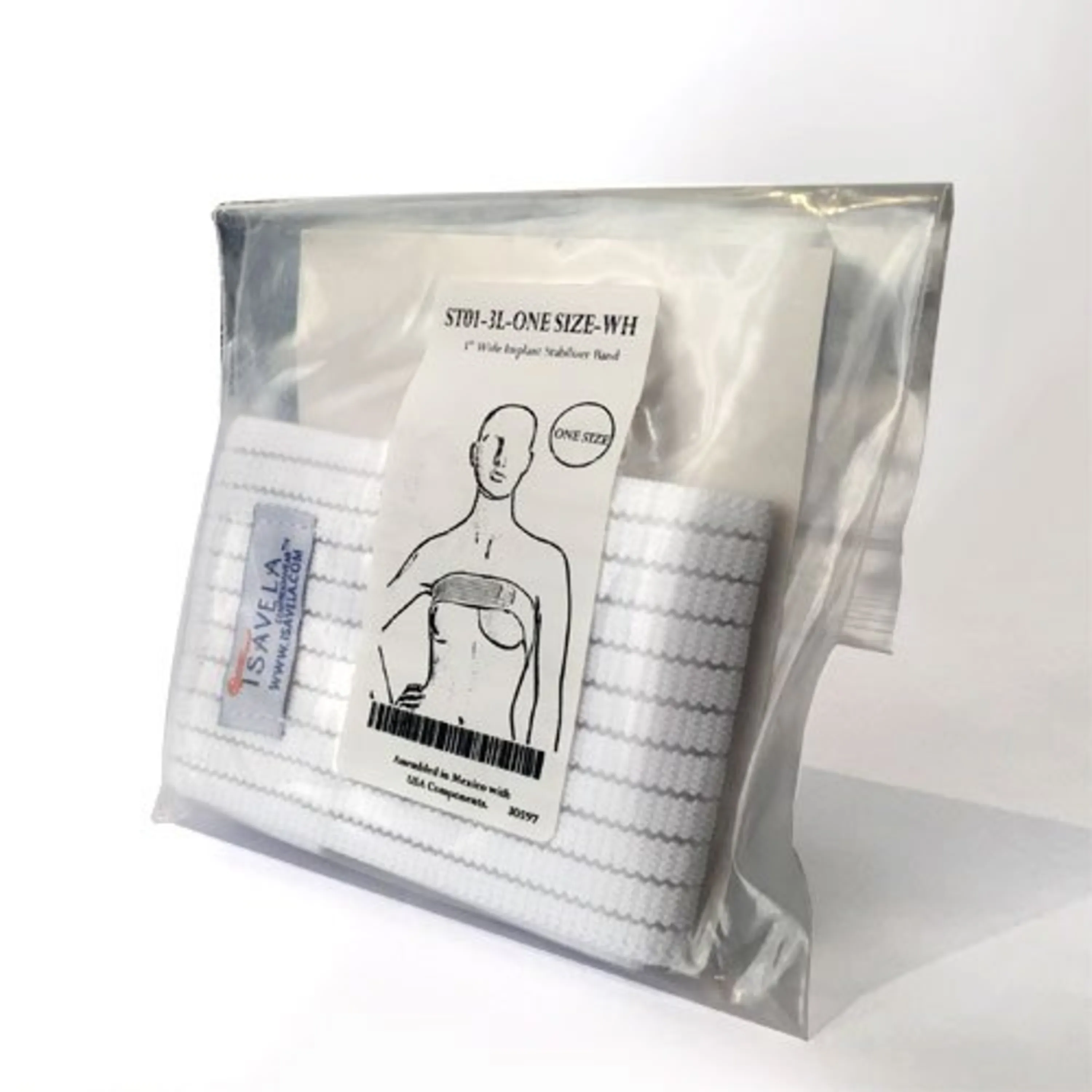باند تثبیت کننده بعد از عمل پروتز سینه ST01-3 ایزاولا - رنگ سفید - تک سایز باند تثبیت کننده بعد از عمل پروتز سینه ST01-3 ایزاولا - رنگ سفید - تک سایز