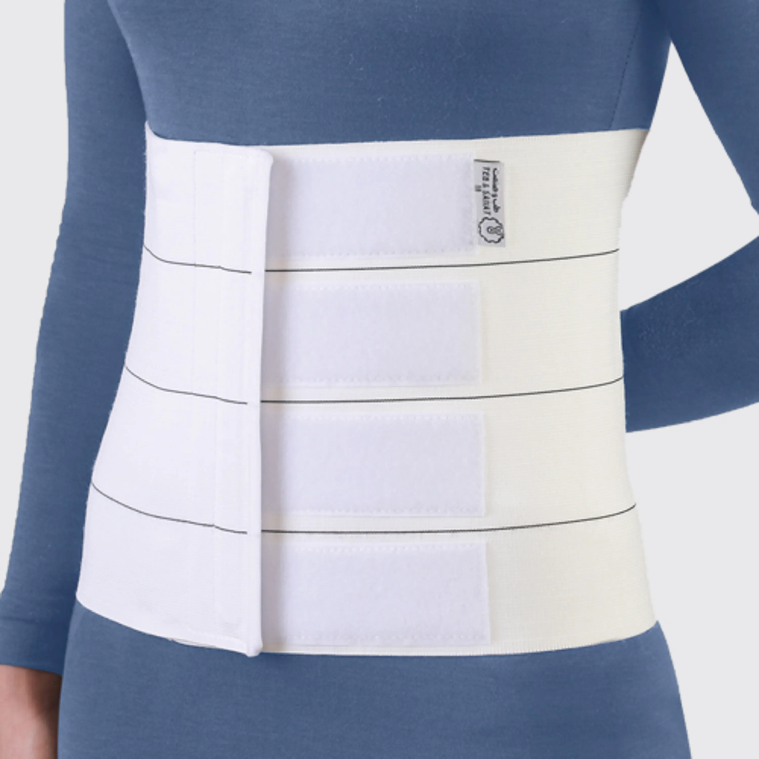 شکم بند ساده سفید  طب و صنعتElastic Abdominal Binder شکم بند ساده سفید  طب و صنعتElastic Abdominal Binder