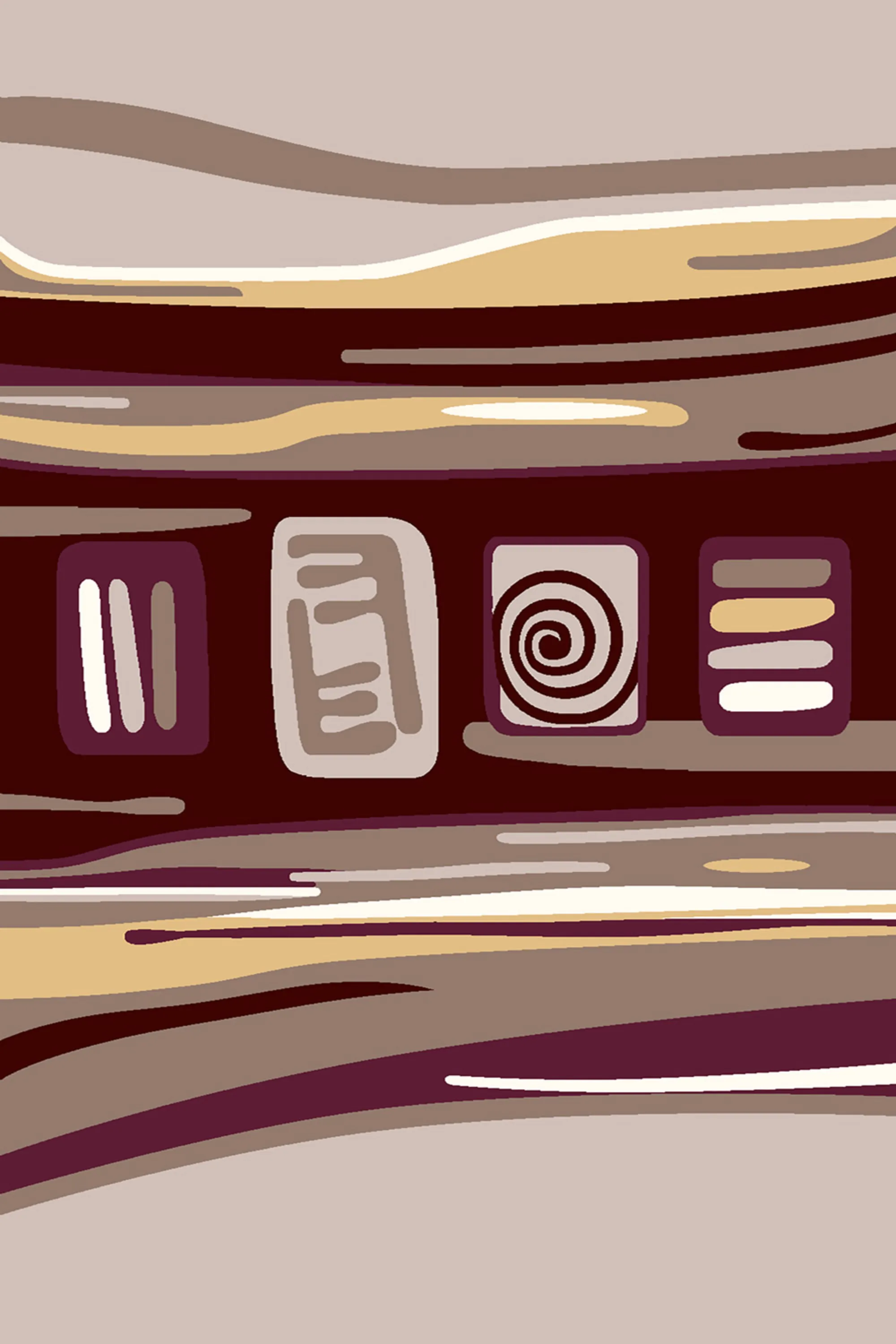 فرش ساوین طرح هدیه شکلاتی کلکسیون صدف