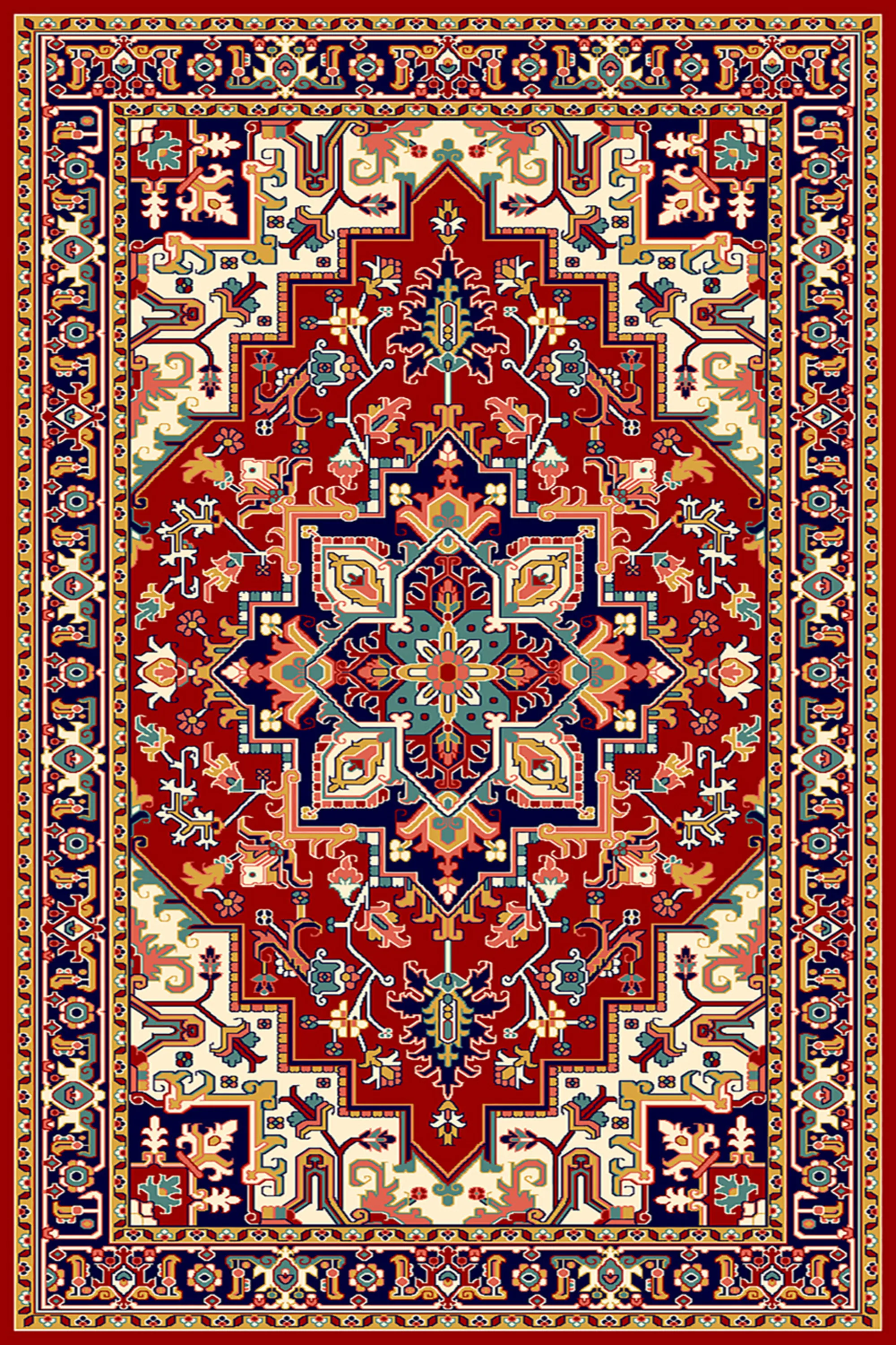 فرش ساوین طرح هریس لاکی کلکسیون پازیریک