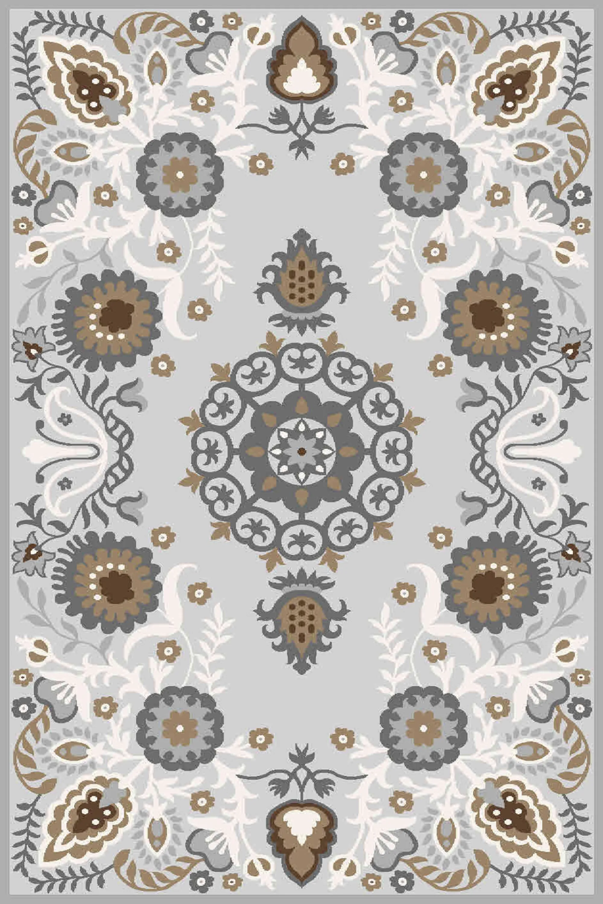 فرش ساوین طرح 7407 نقره ای روشن کلکسیون آویژه فرش ساوین طرح 7407 نقره ای روشن کلکسیون آویژه