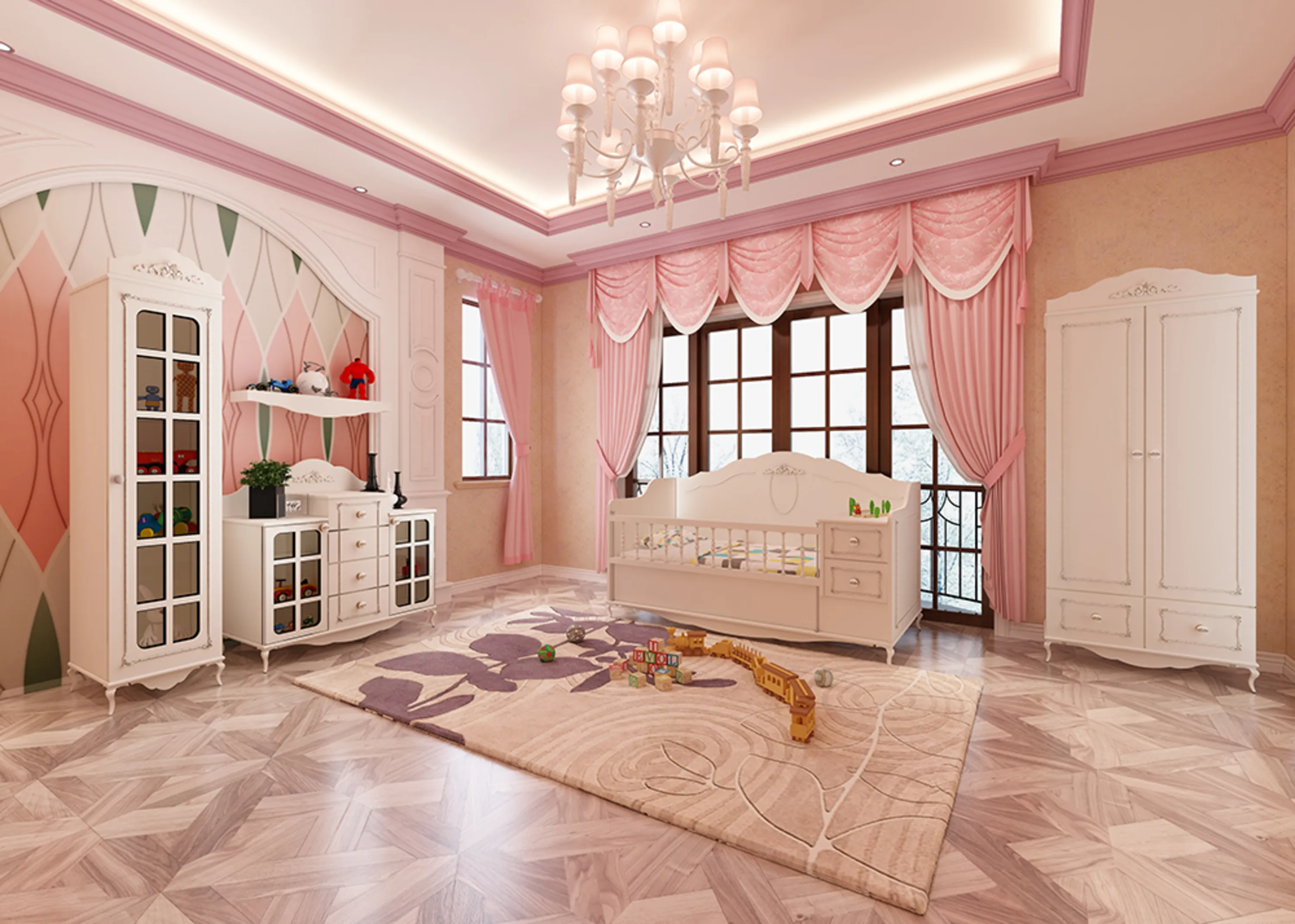 سرویس خواب نوزاد رمانسی سرویس خواب نوزاد رمانسی