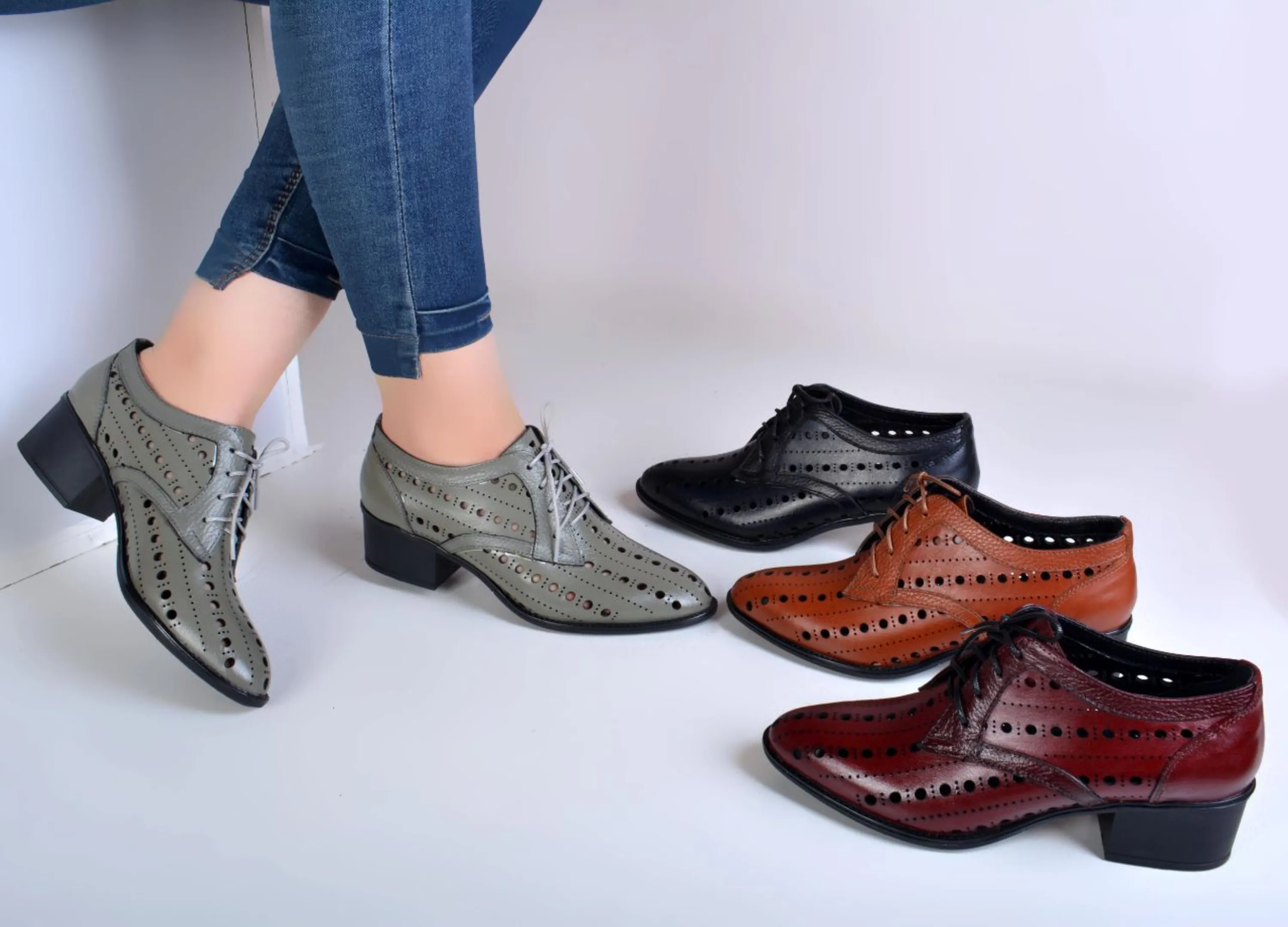 کفش چرم زنانه مدل تابستانه کفش چرم زنانه مدل تابستانه