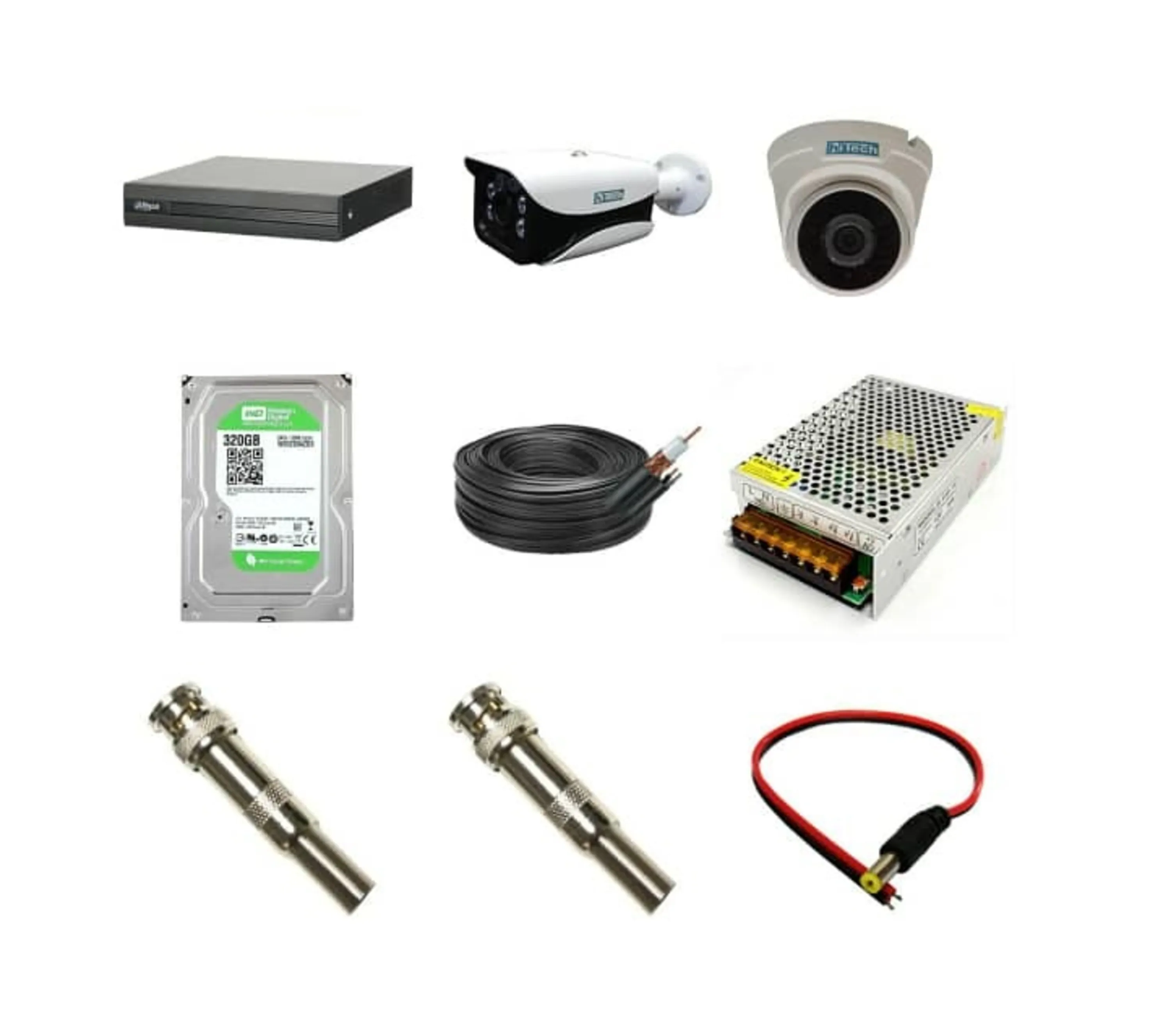 پک دو دوربین مداربسته داهوا Dahua + هایتک Hitech پک دو دوربین مداربسته داهوا Dahua + هایتک Hitech