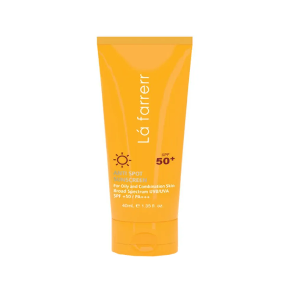 کرم ضد آفتاب و ضد لک پوست چرب Lafarrerr SPF 50