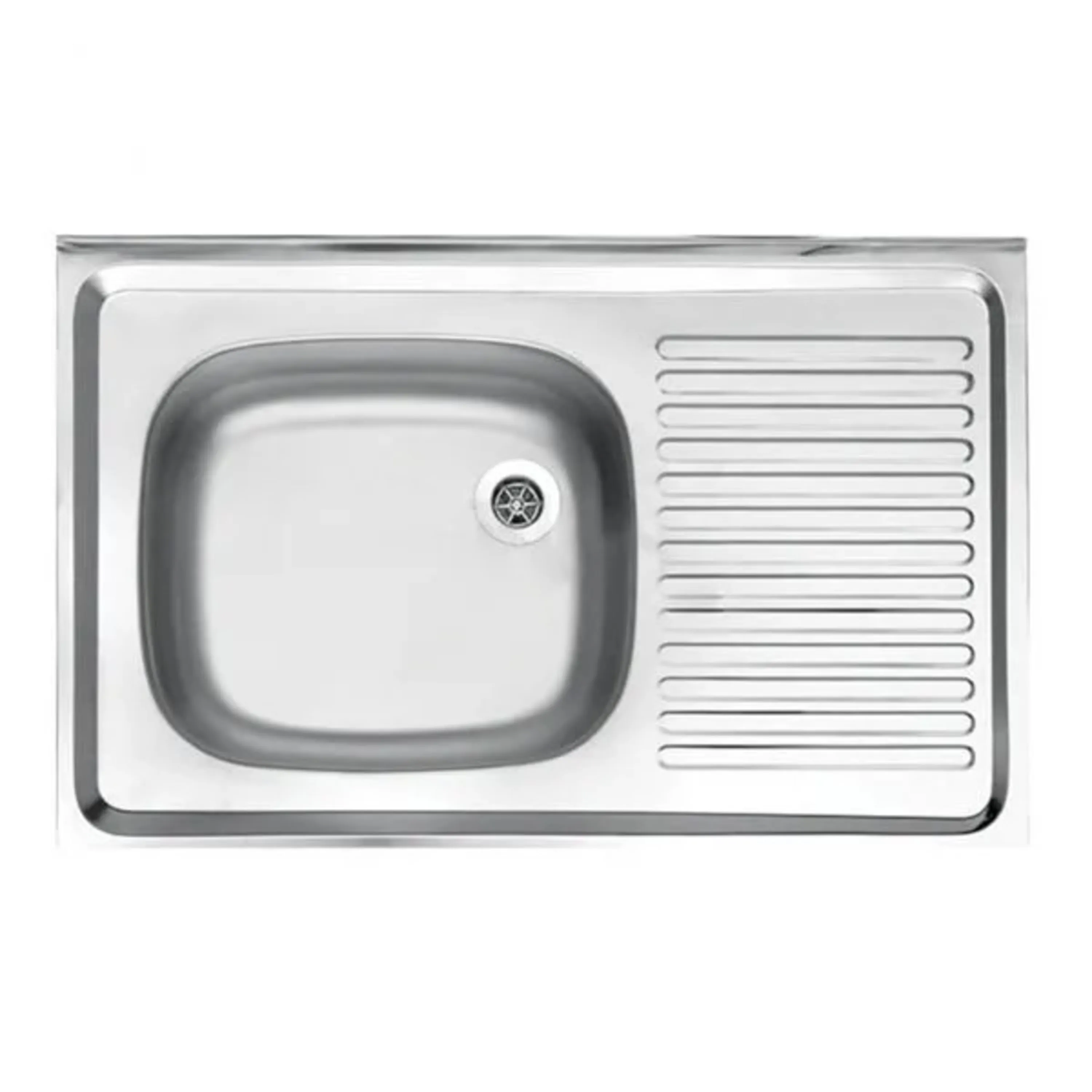 سینک روکار استیل البرز تک لگن 0/5*60*80 سینک روکار استیل البرز تک لگن 0/5*60*80