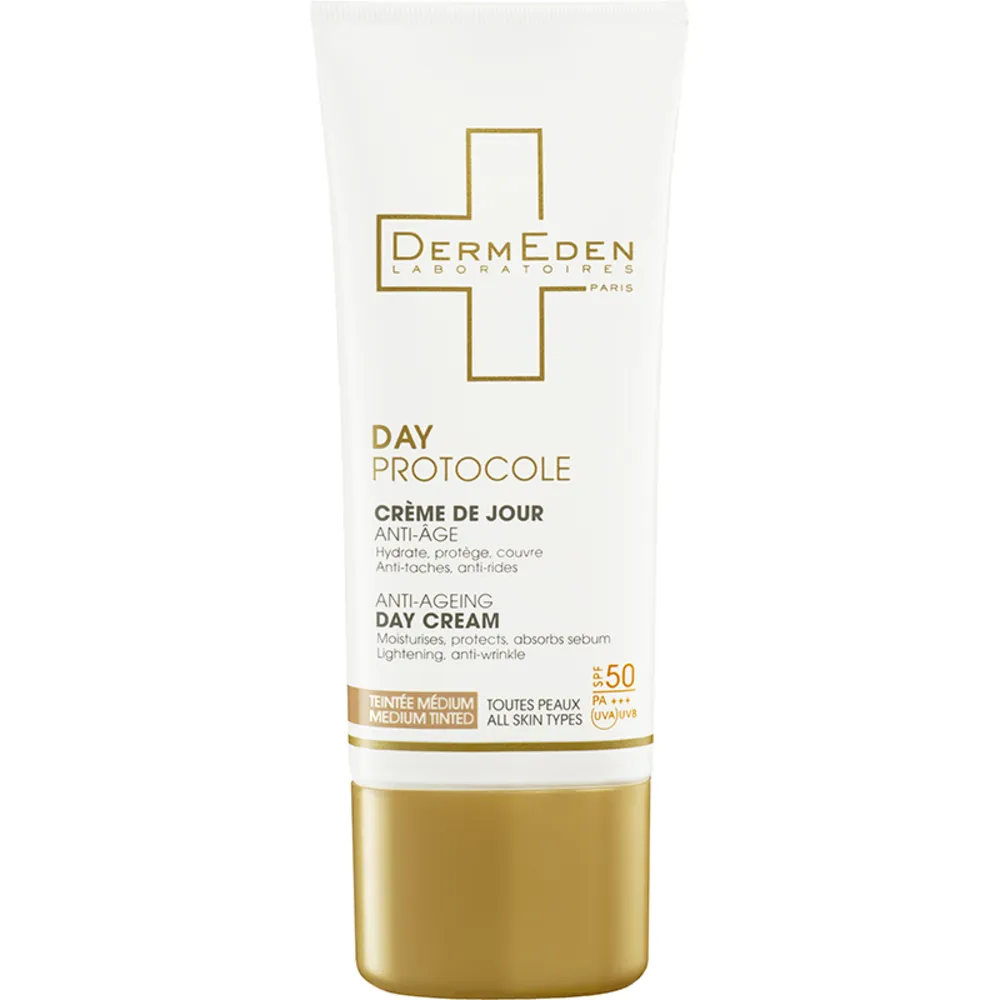 کرم ضد آفتاب و ضد چروک رنگی روز درمدن (Spf50)