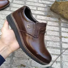 کفش چرم مردانه مدل شهاب بدون بند