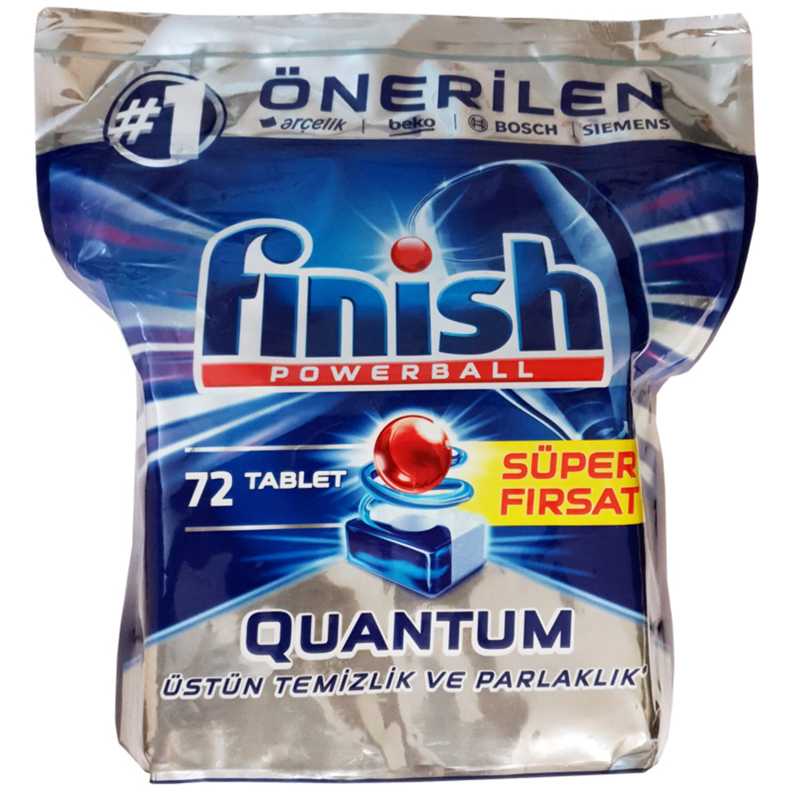 قرص ماشین ظرفشویی فینیش مدل کوآنتوم بسته 72 عددی قرص ماشین ظرفشویی فینیش مدل کوآنتوم بسته 72 عددی