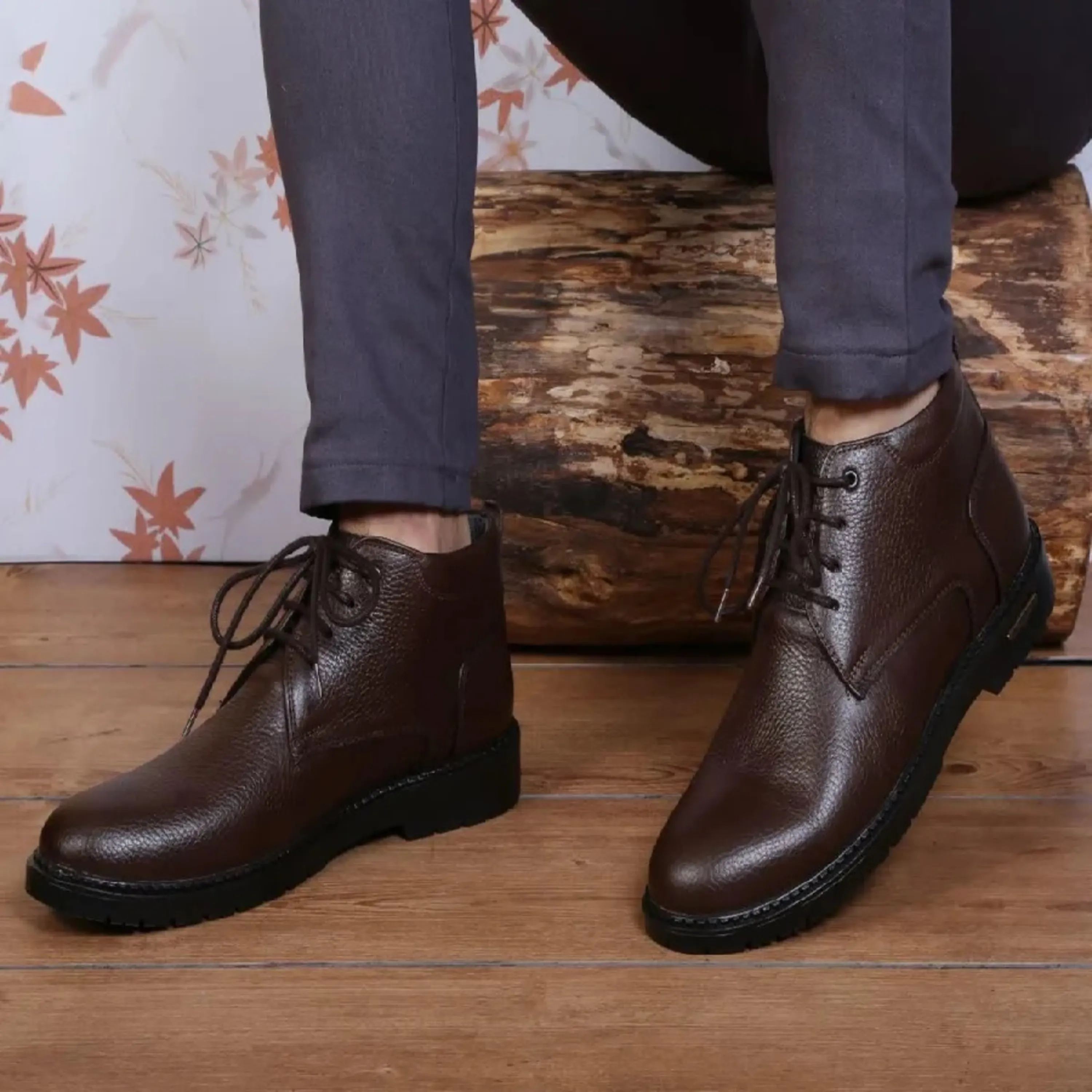 کفش چرم مردانه مدل کوهستان کفش چرم مردانه مدل کوهستان