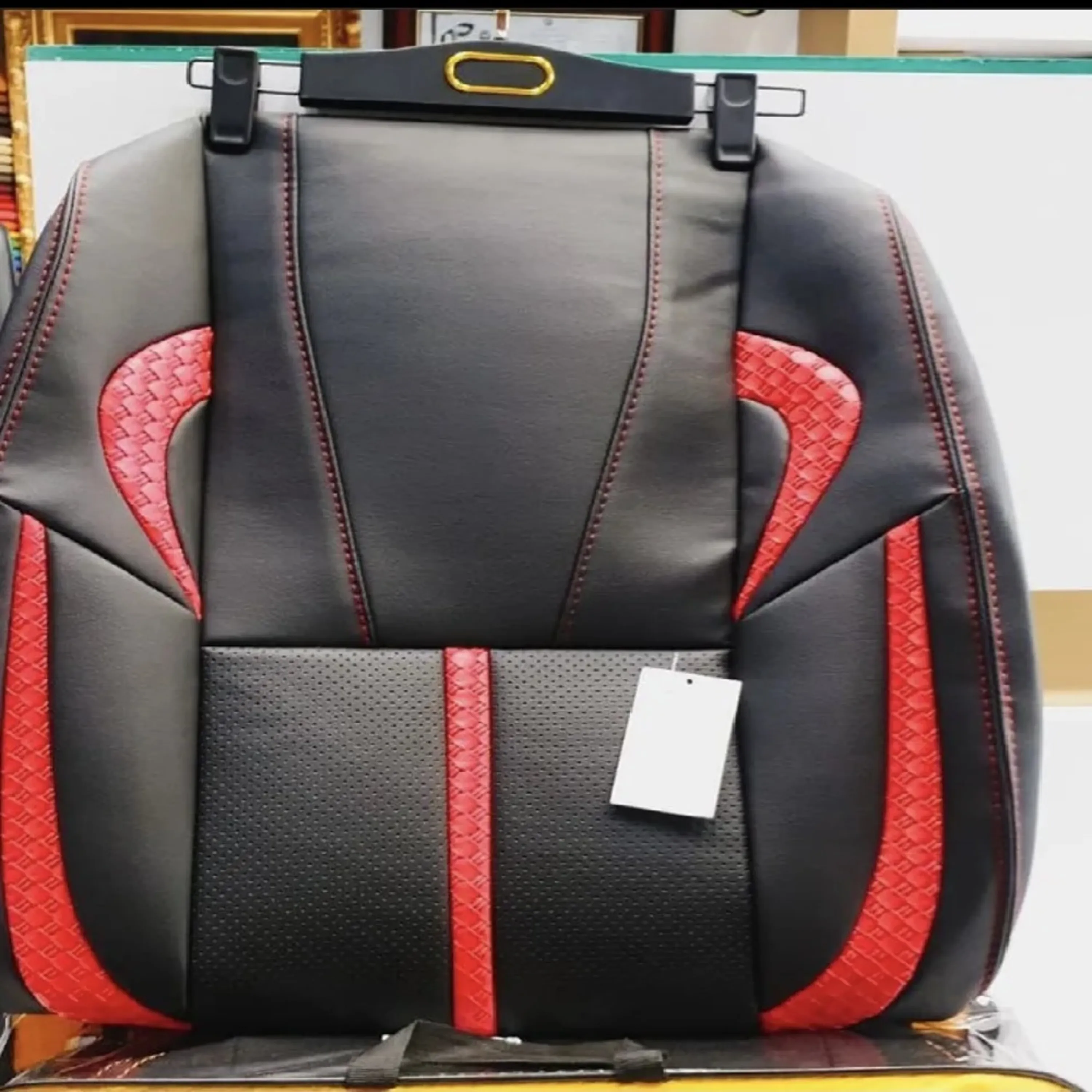 روکش صندلی مشکی قرمز ساینا روکش صندلی مشکی قرمز ساینا