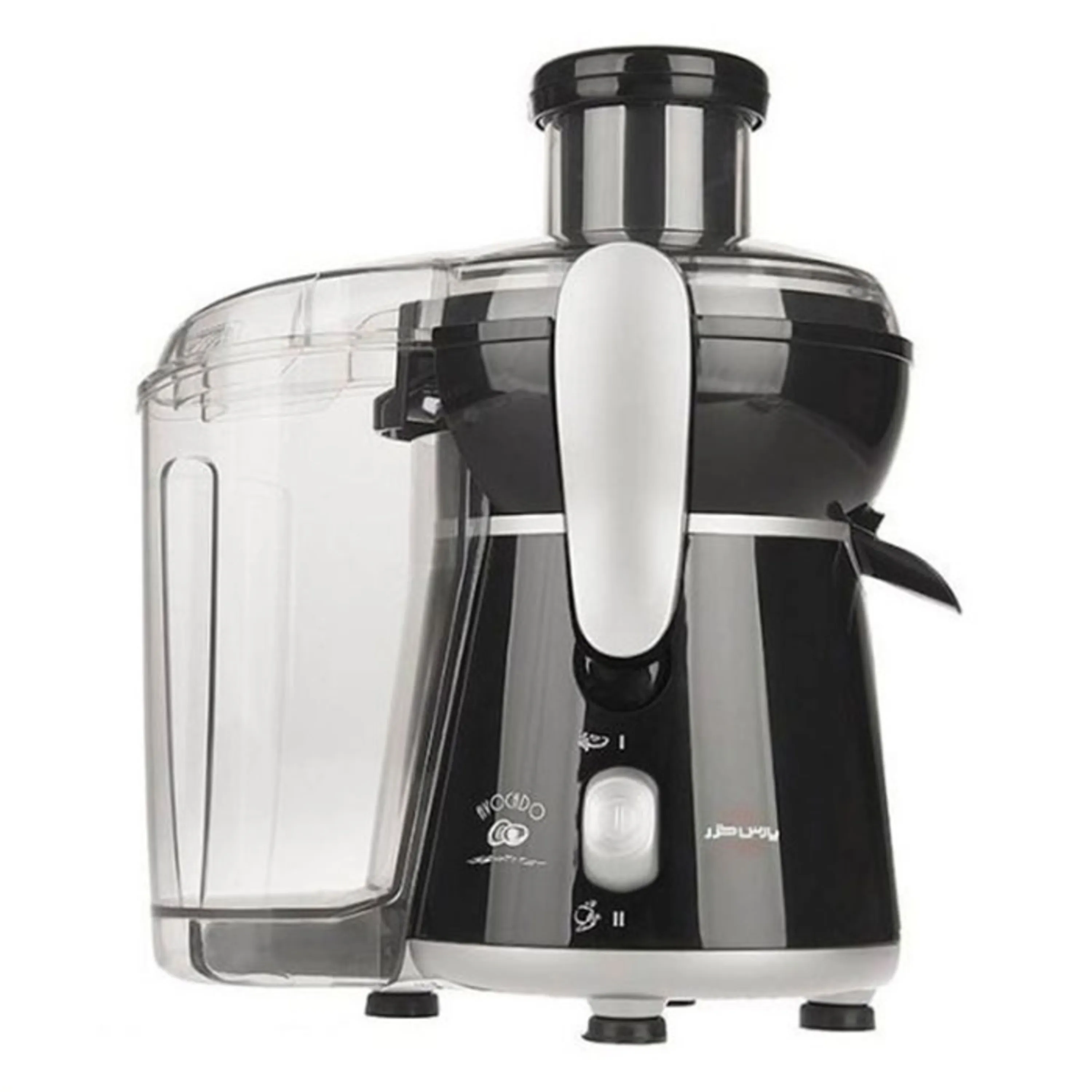 آبمیوه گیری پارس خزر مدل تفاله جدا آوواکادو (سفید /نقره مشکی ) آبمیوه گیری پارس خزر مدل تفاله جدا آوواکادو (سفید /نقره مشکی )